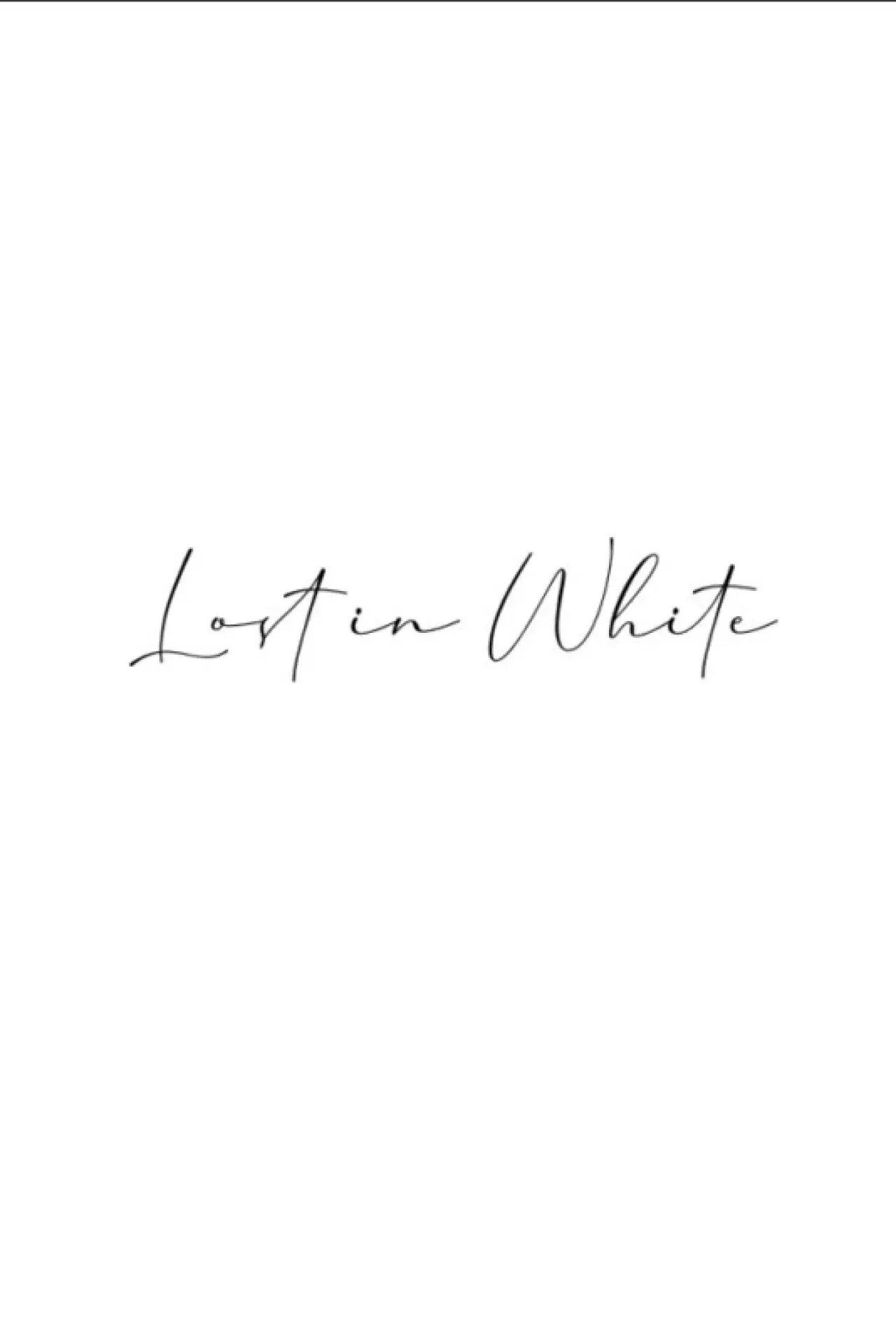 Plakat filmowy "Lost in White"