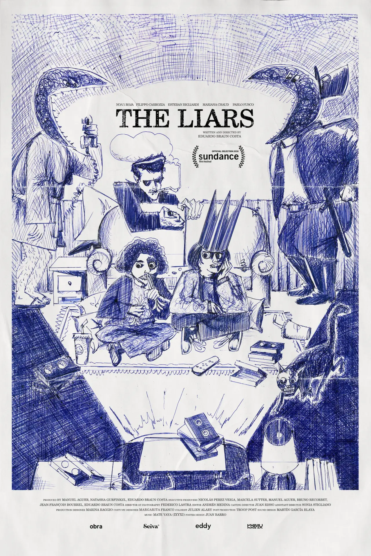 Plakat filmowy "Los Mentirosos"