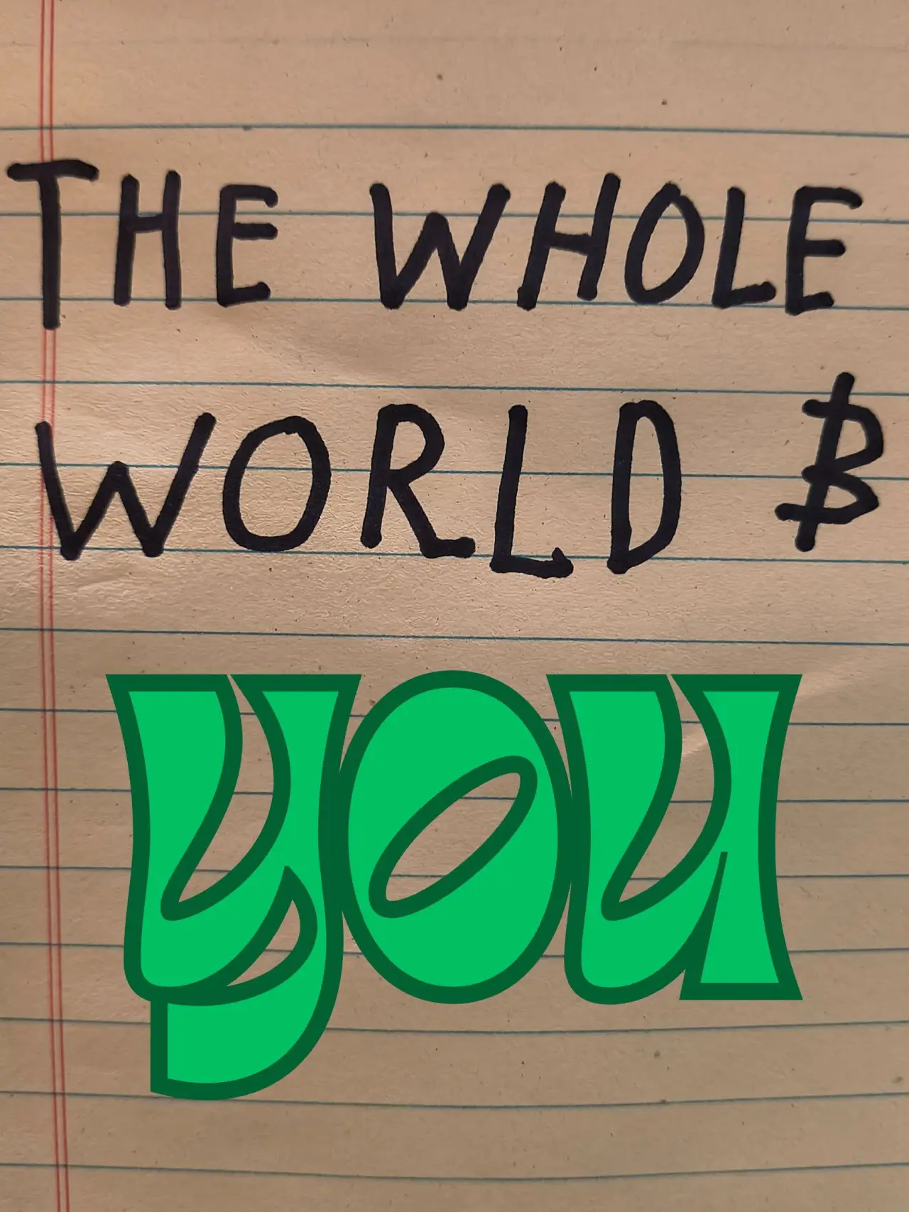 Plakat filmowy "The Whole World and You"