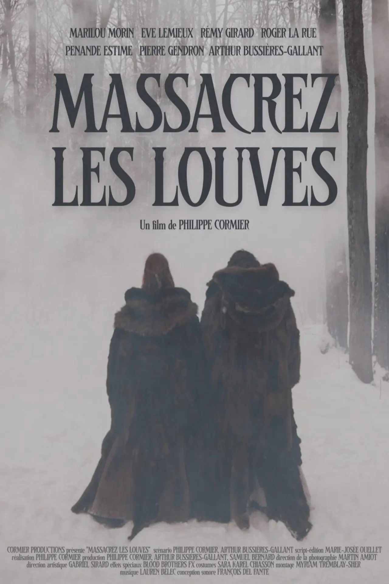 Plakat filmowy "Massacrez les louves"