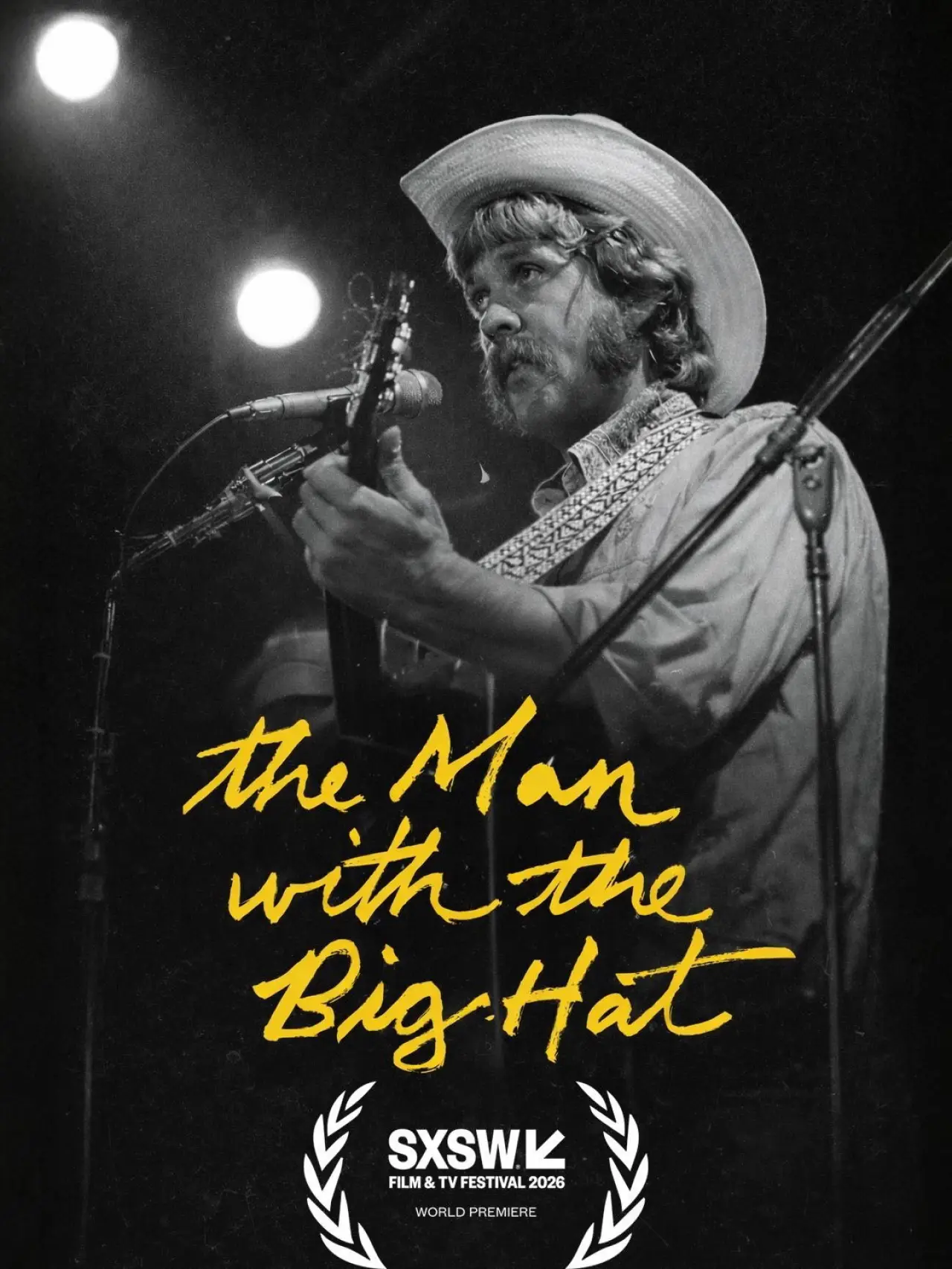 Plakat filmowy "The Man with the Big Hat"