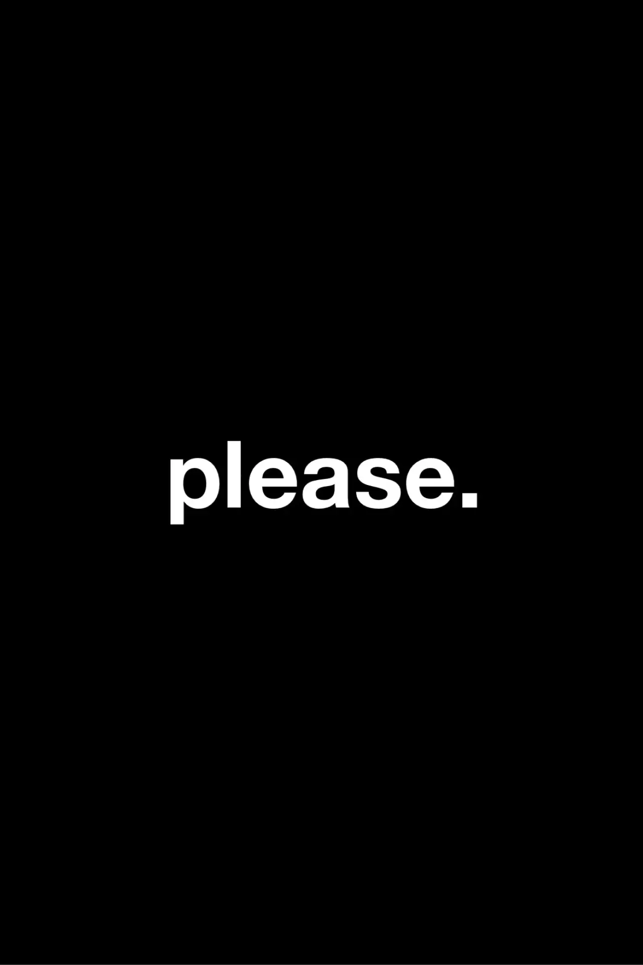 Plakat filmowy "Please"