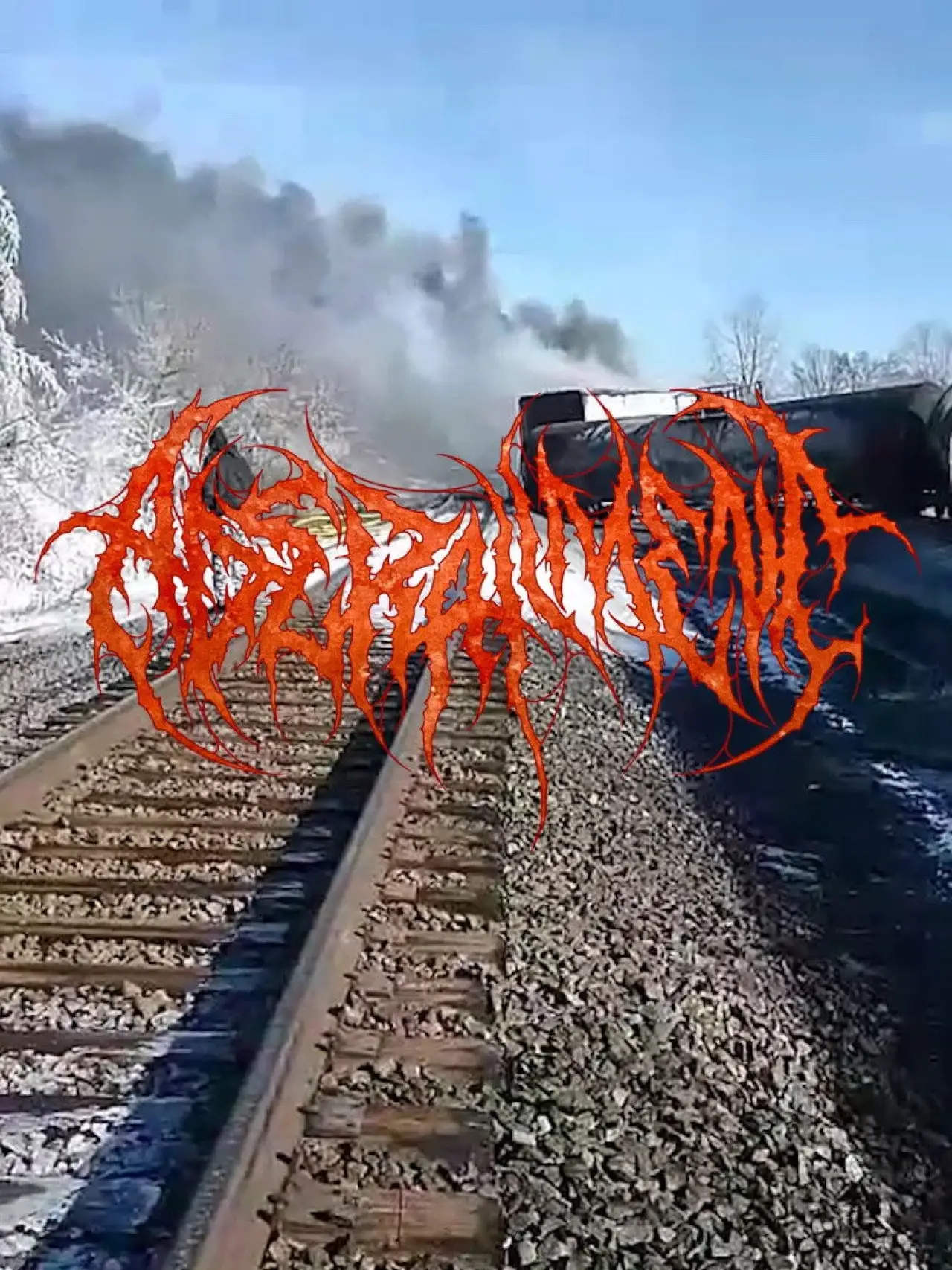 Plakat filmowy "A Derailment"