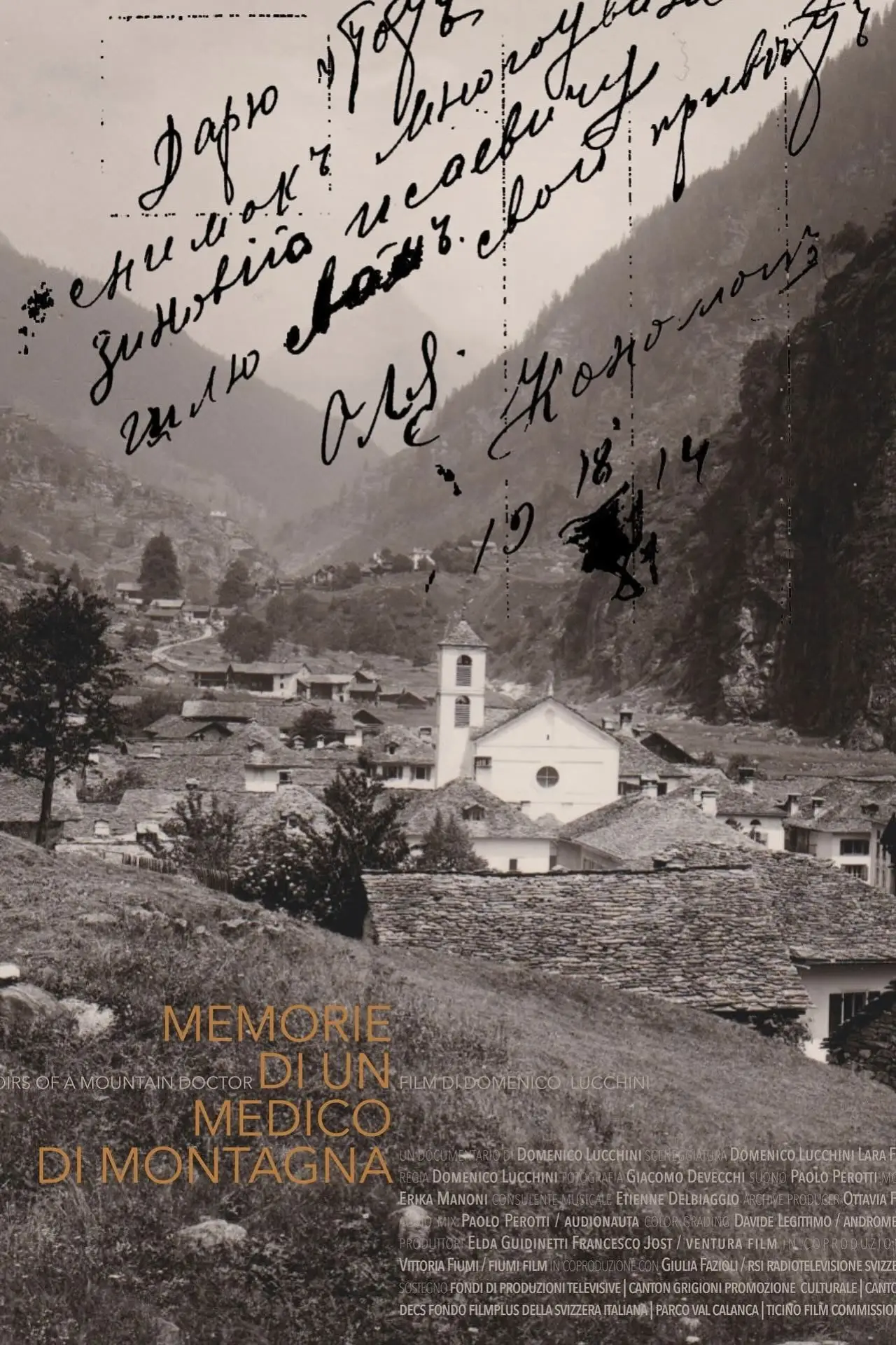 Plakat filmowy "Memorie di un medico di montagna"