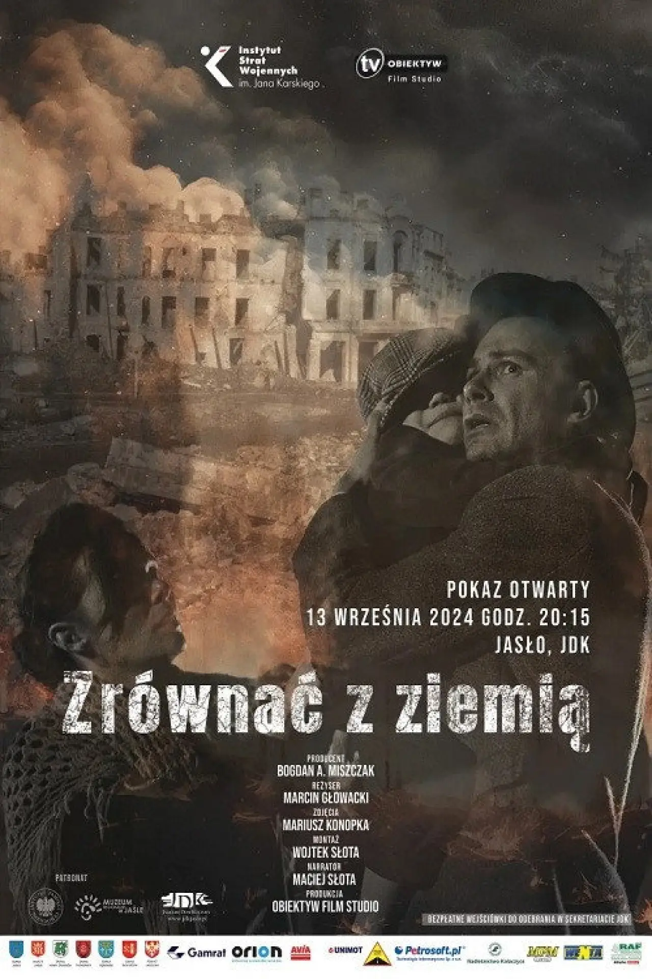 Plakat filmowy "Zrównać z ziemią"