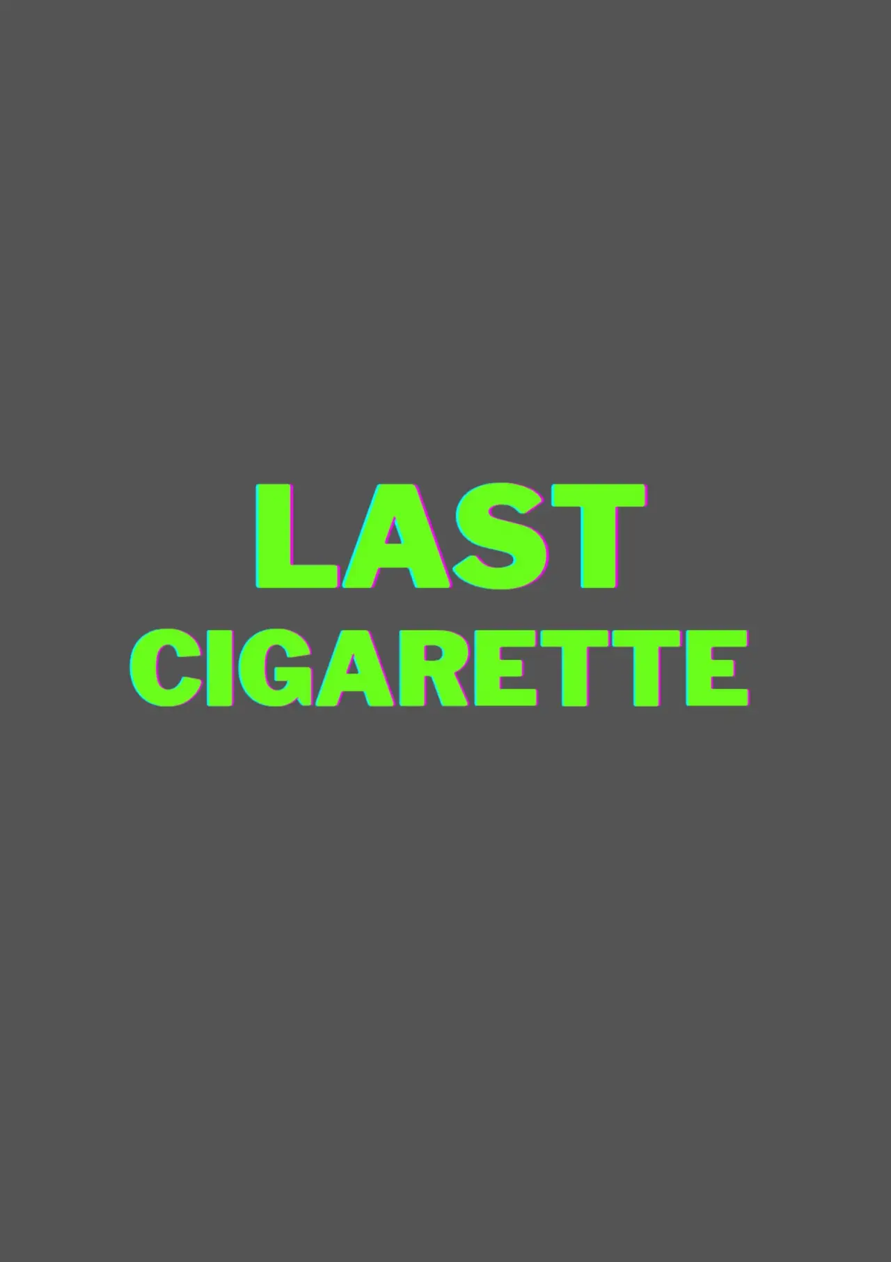 Plakat filmowy "Last Cigarette"