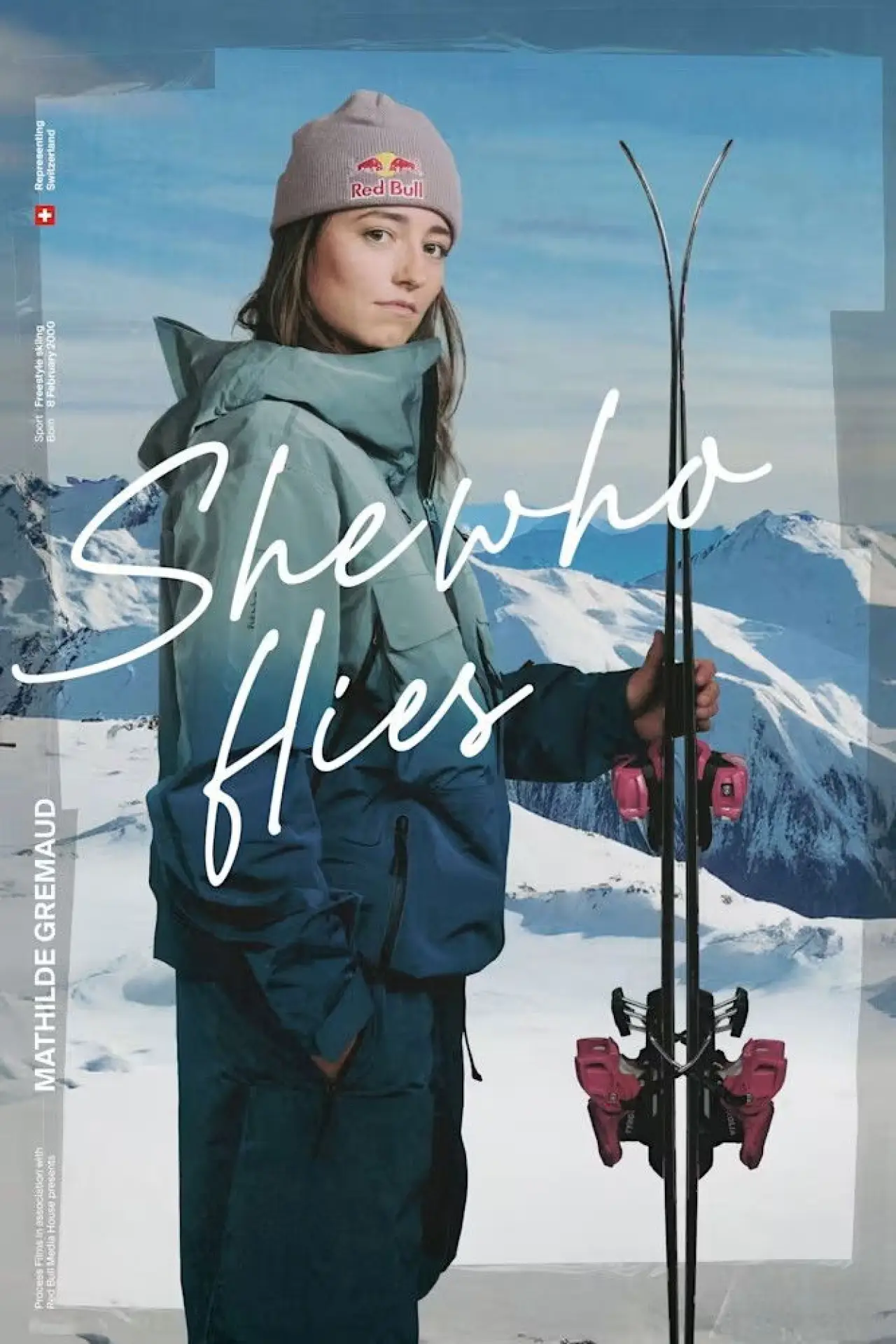 Plakat filmowy "She Who Flies: Mathilde Gremaud"