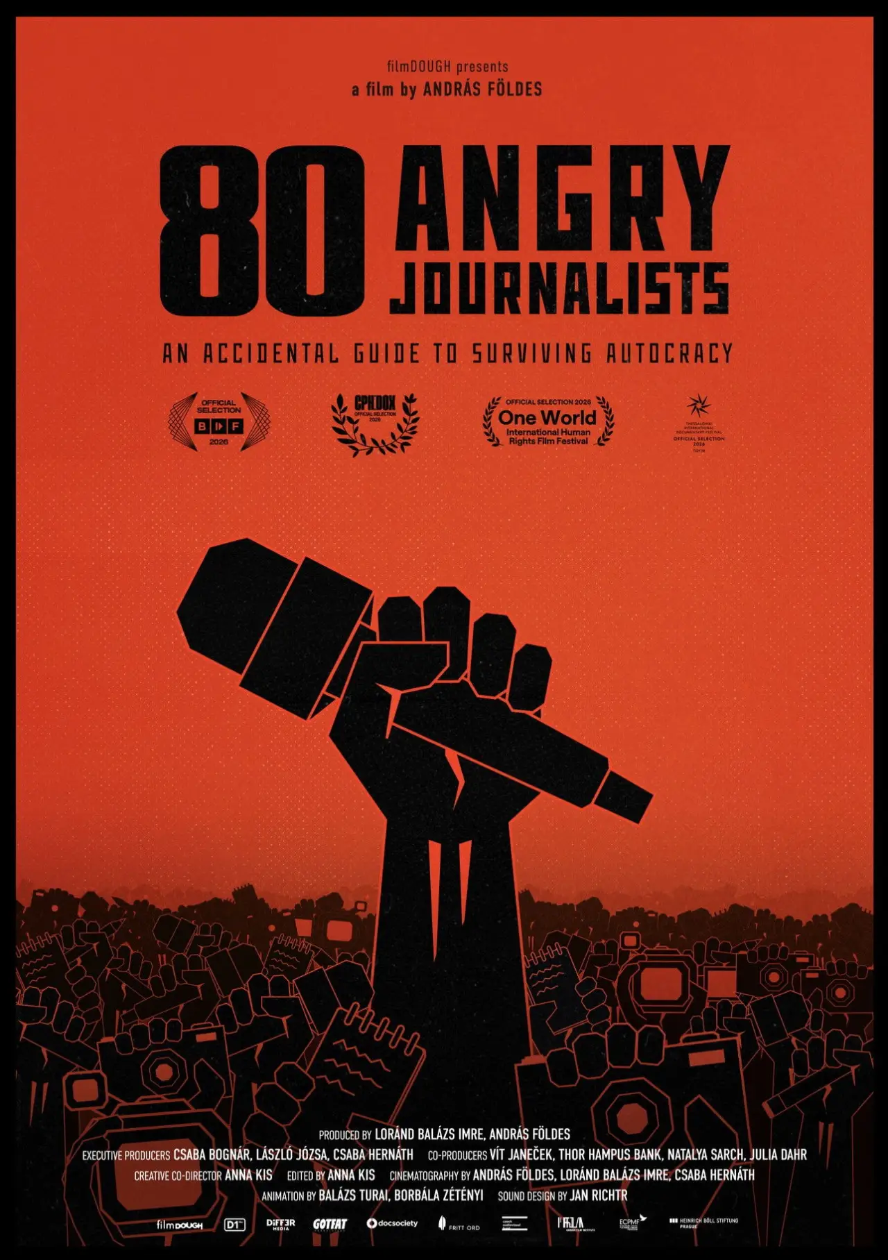Plakat filmowy "80 dühös újságíró"