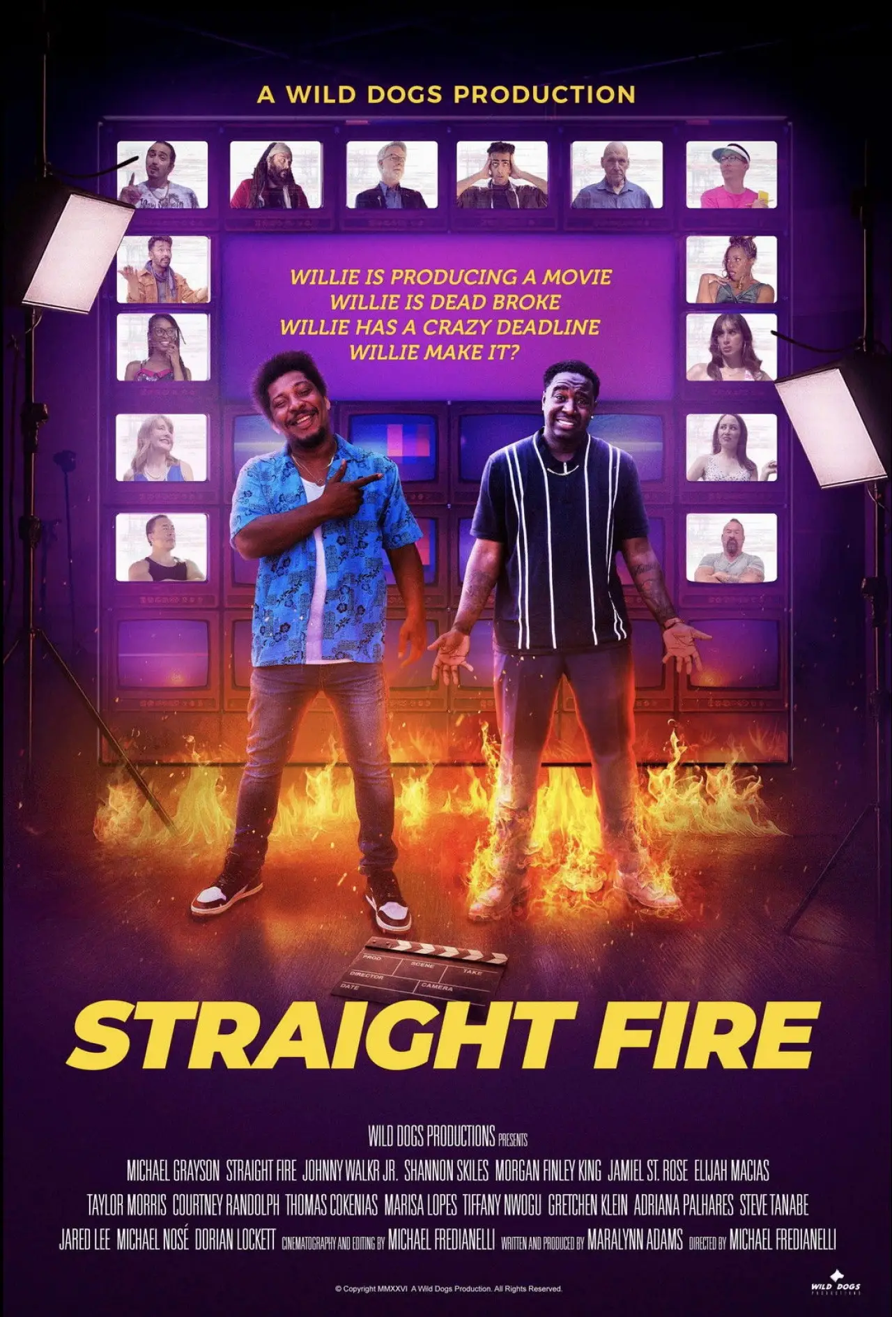 Plakat filmowy "Straight Fire"