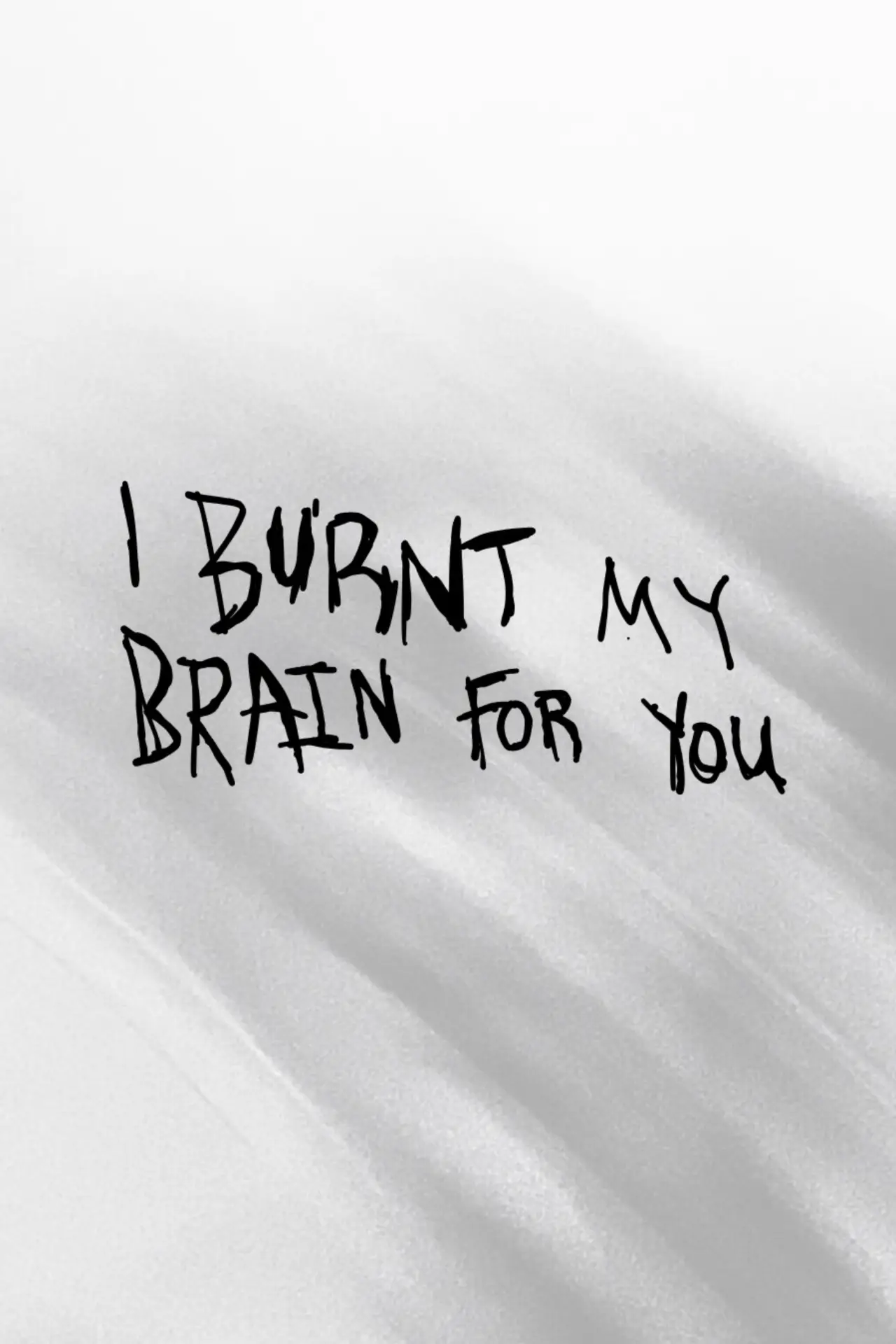 Plakat filmowy "I BURNT MY BRAIN FOR YOU"