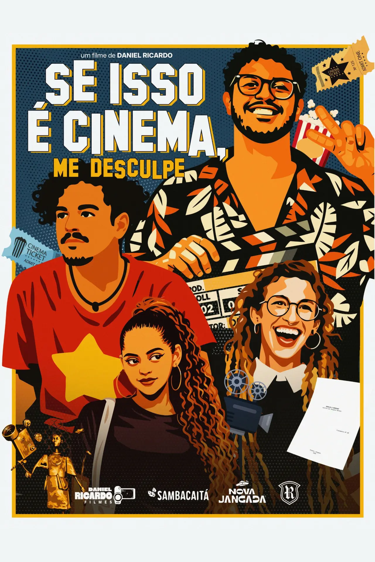 Plakat filmowy "Se isso é cinema, me desculpe"