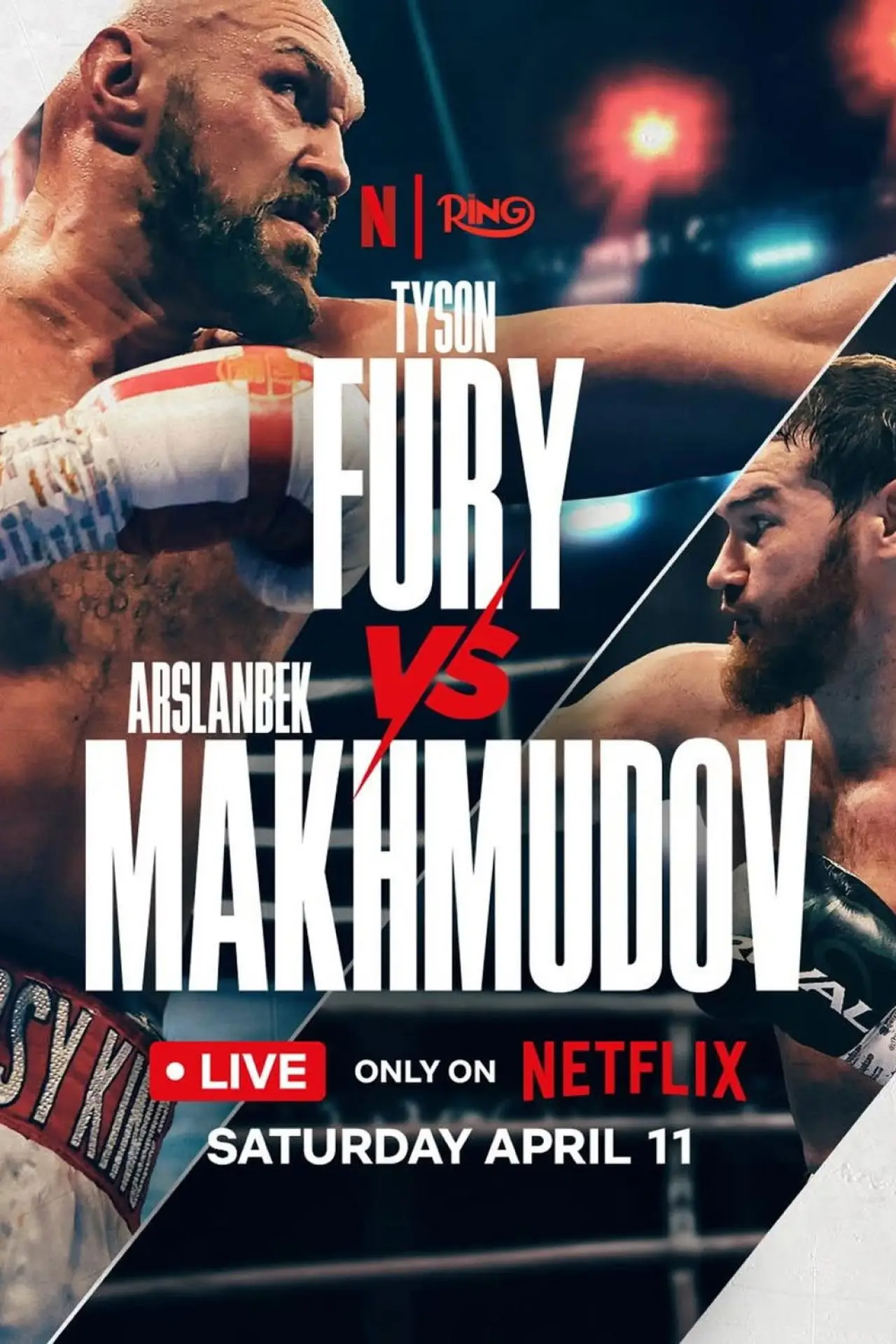Plakat filmowy "Tyson Fury vs. Arslanbek Makhmudov"