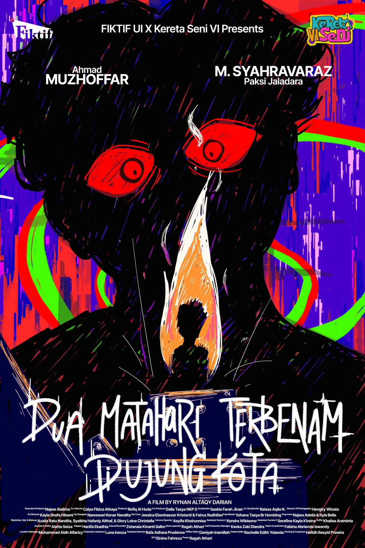 Plakat filmowy "Dua Matahari Terbenam di Ujung Kota"