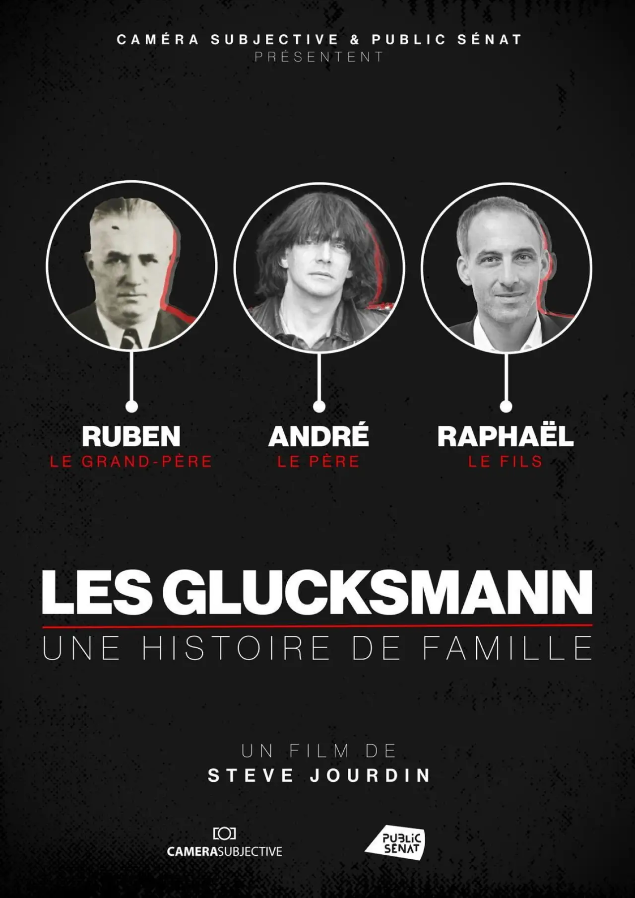 Plakat filmowy "Les Glucksmann, une histoire de famille"