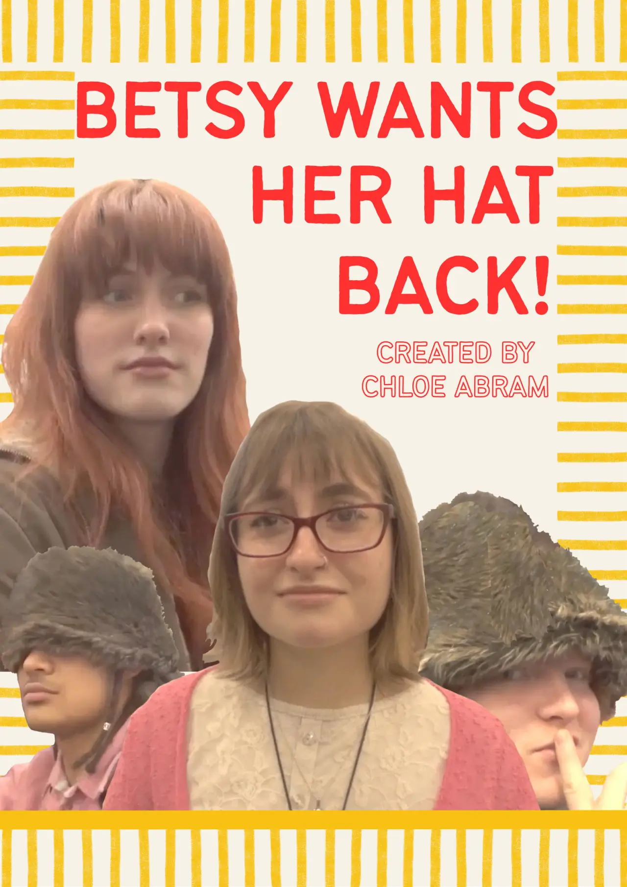 Plakat filmowy "Betsy wants her hat back"