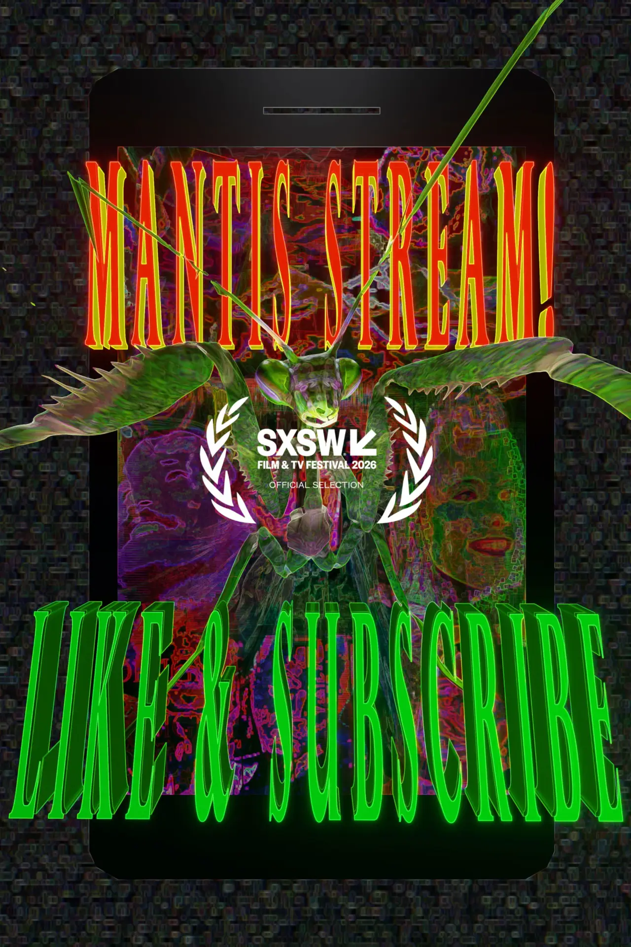 Plakat filmowy "Mantis Stream! Like & Subscribe"