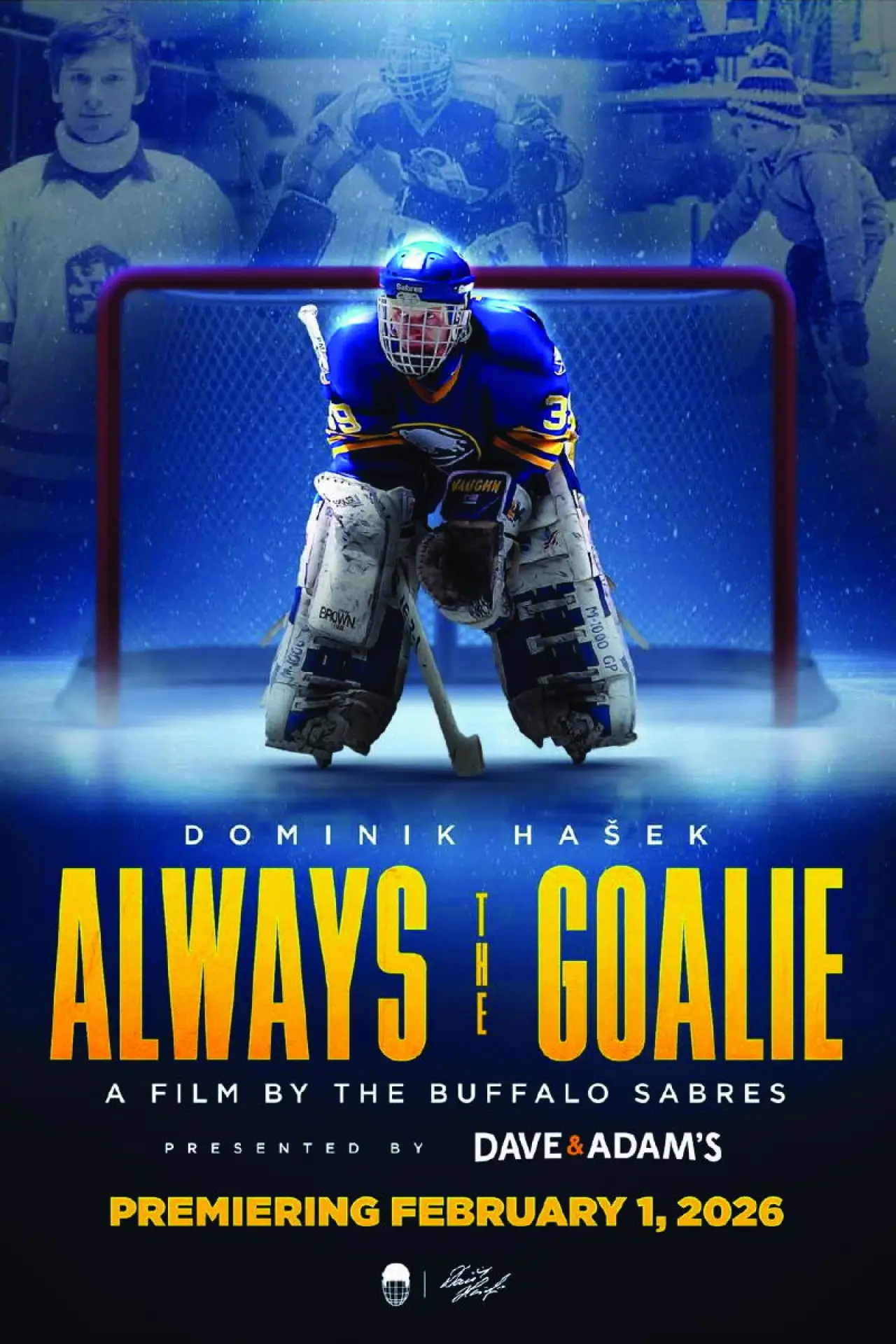 Plakat filmowy "Dominik Hašek: Always the Goalie"