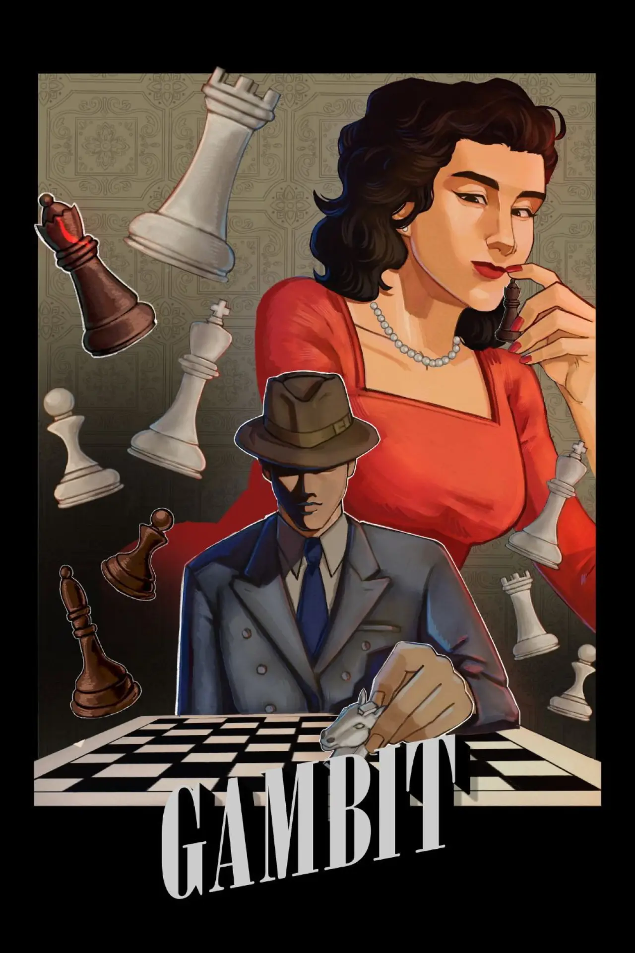 Plakat filmowy "Gambit"