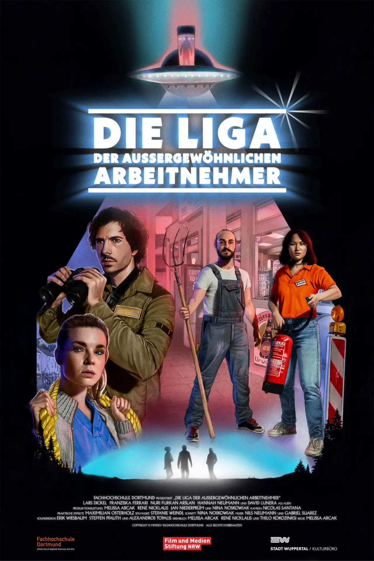 Plakat filmowy "Die Liga der außergewöhnlichen Arbeitnehmer"