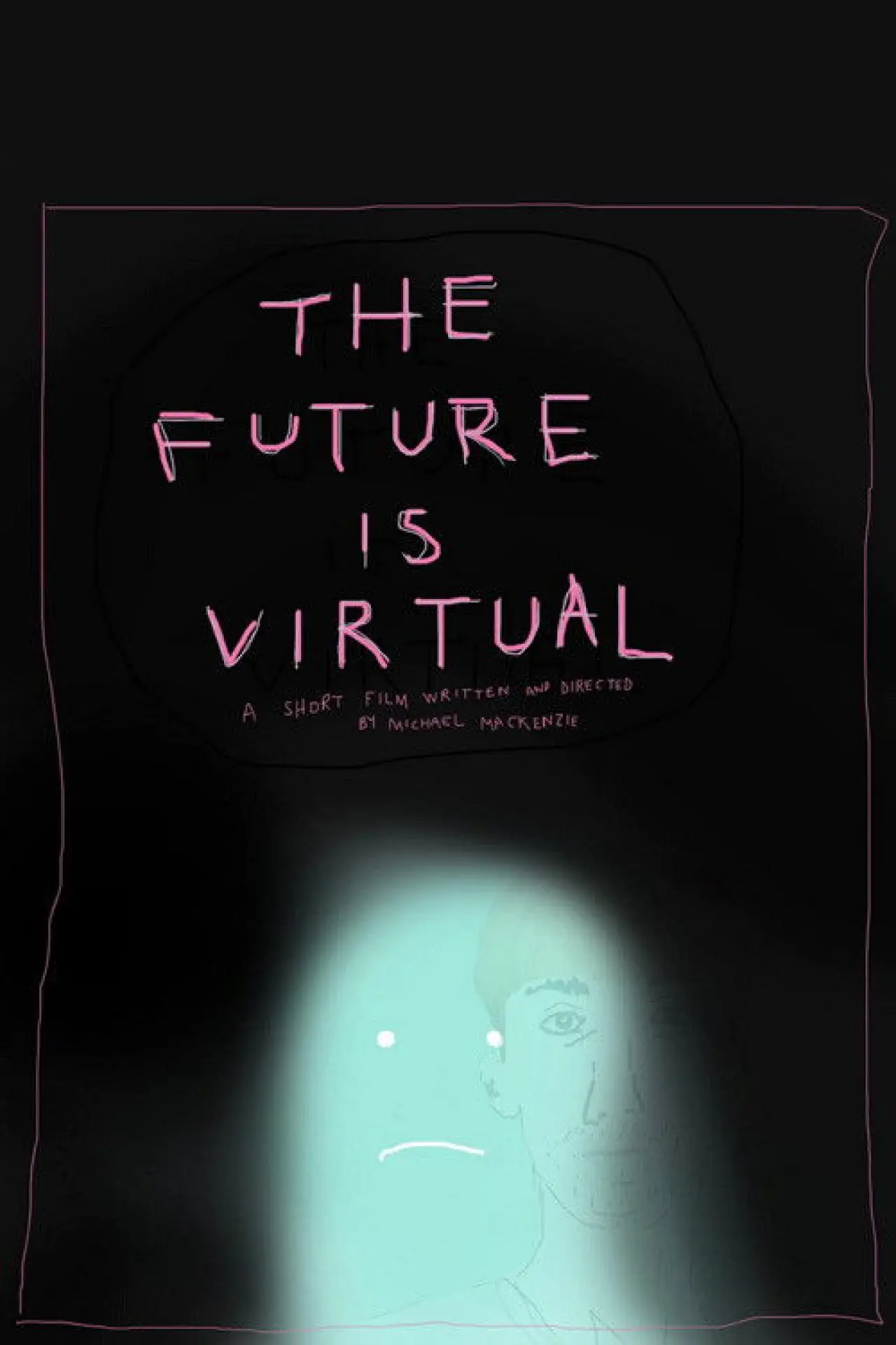 Plakat filmowy "The future is virtual"
