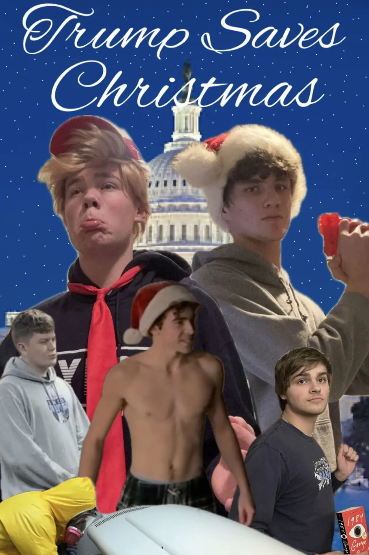 Plakat filmowy "Trump Saves Christmas"