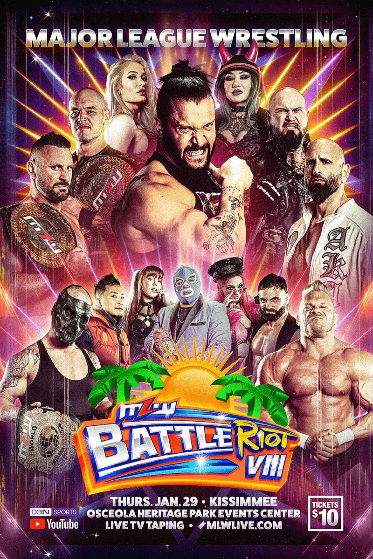 Plakat filmowy "MLW Battle Riot VIII"
