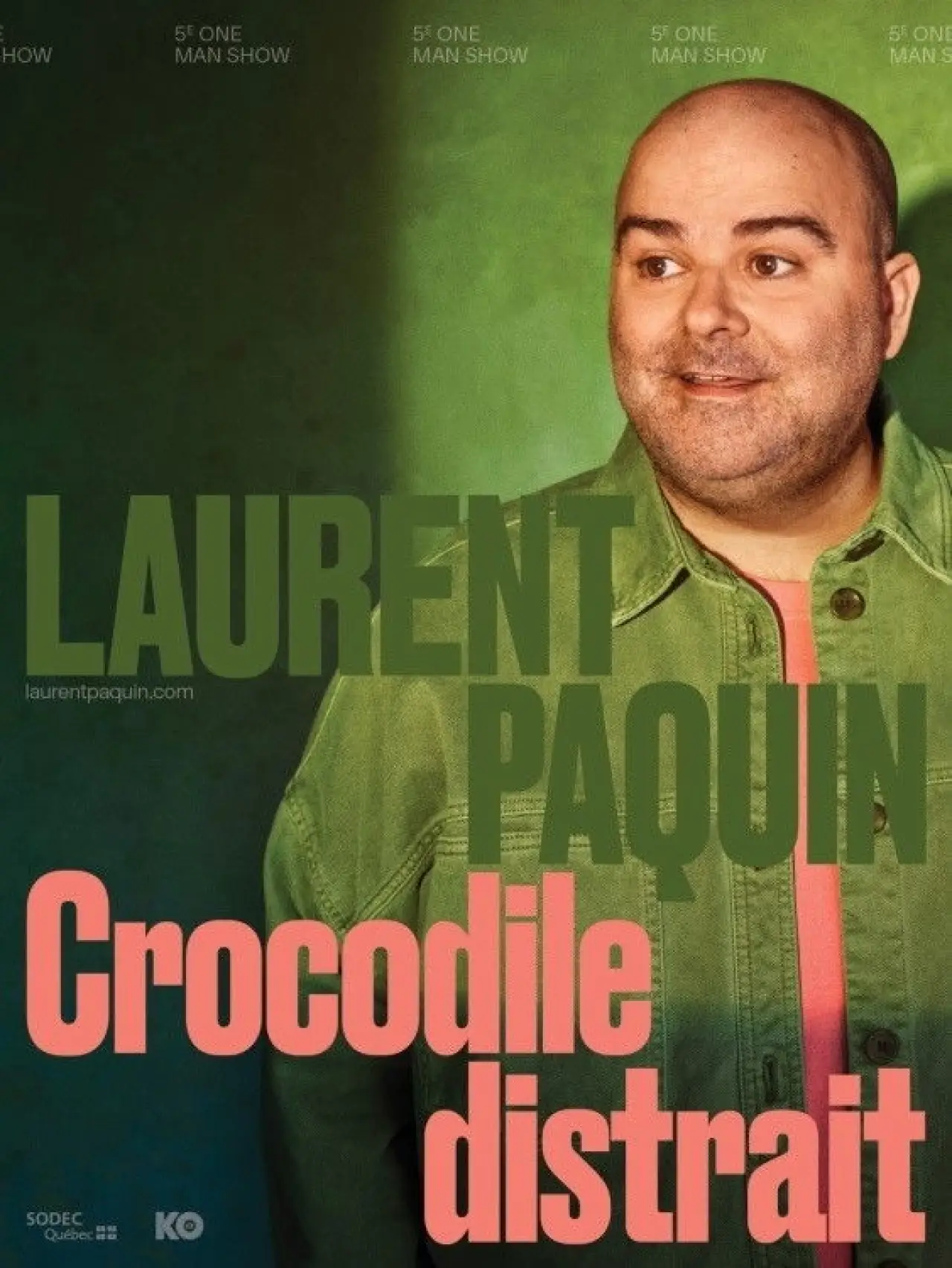 Plakat filmowy "Laurent Paquin - Crocodile Distrait"