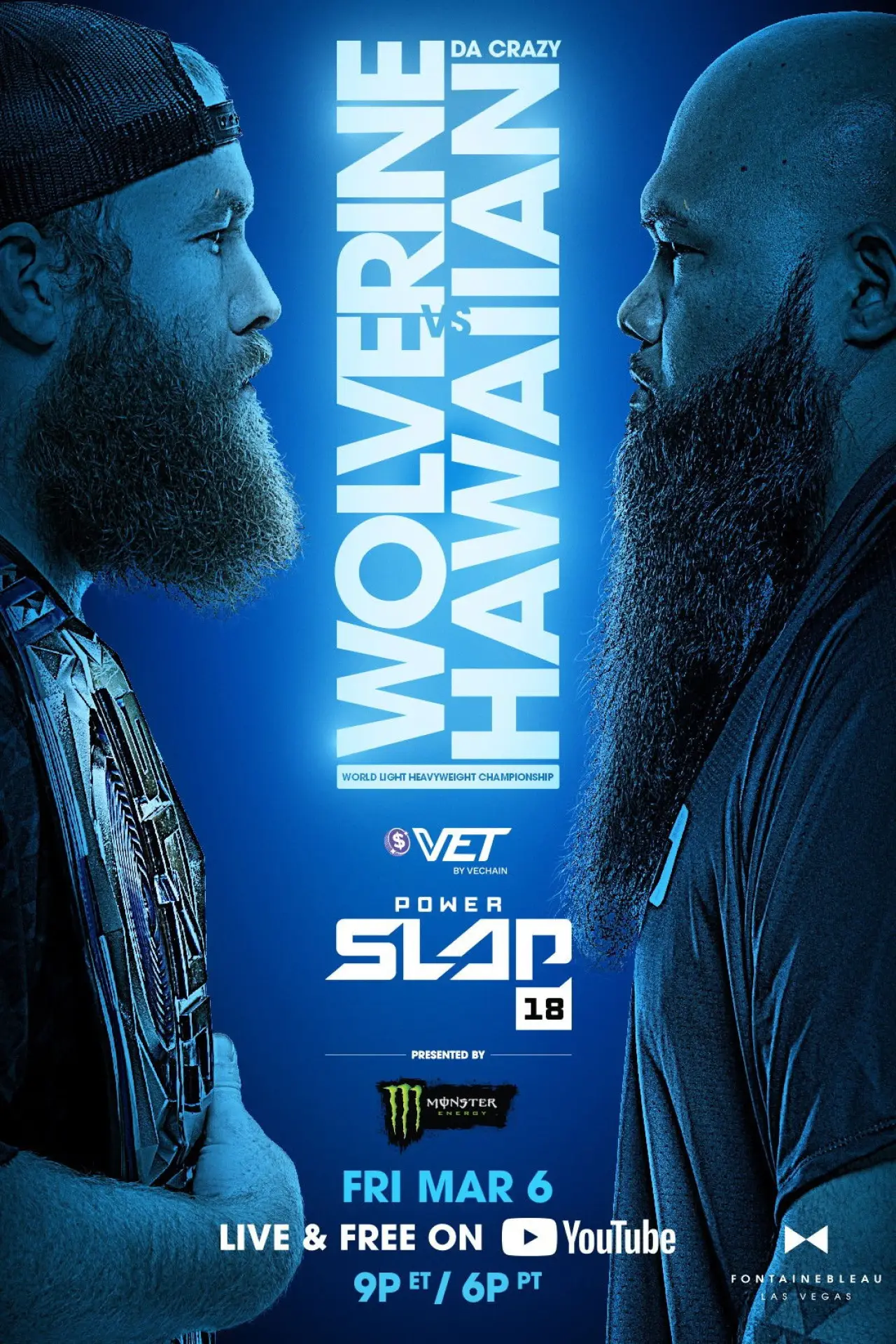 Plakat filmowy "Power Slap 18: Wolverine vs. Da Crazy Hawaiian"