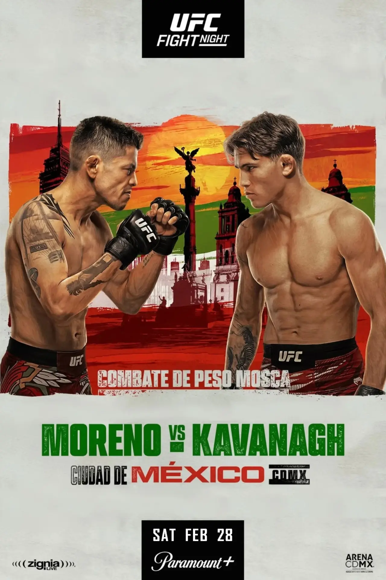 Plakat filmowy "UFC Fight Night 268: Moreno vs. Kavanagh"