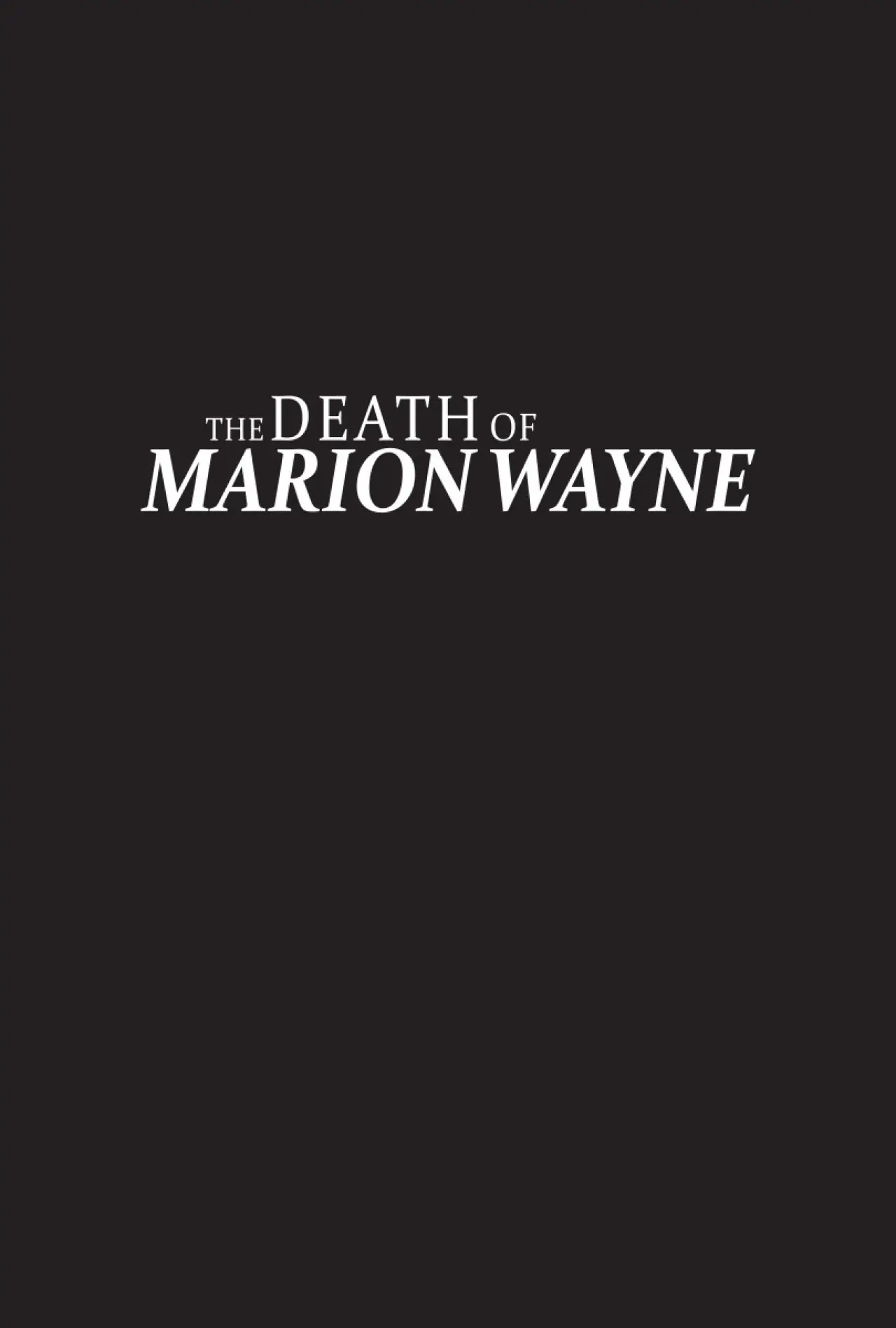 Plakat filmowy "The Death of Marion Wayne"