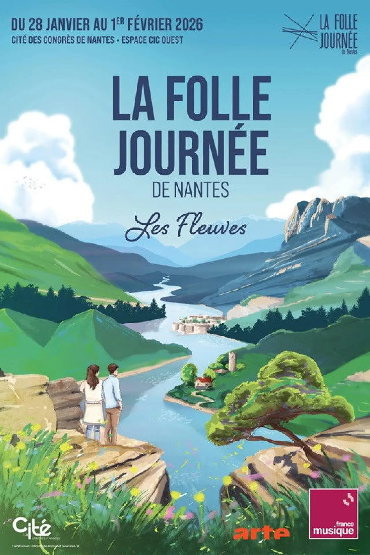 Plakat filmowy "La Folle Journée de Nantes 2026 Les fleuves"