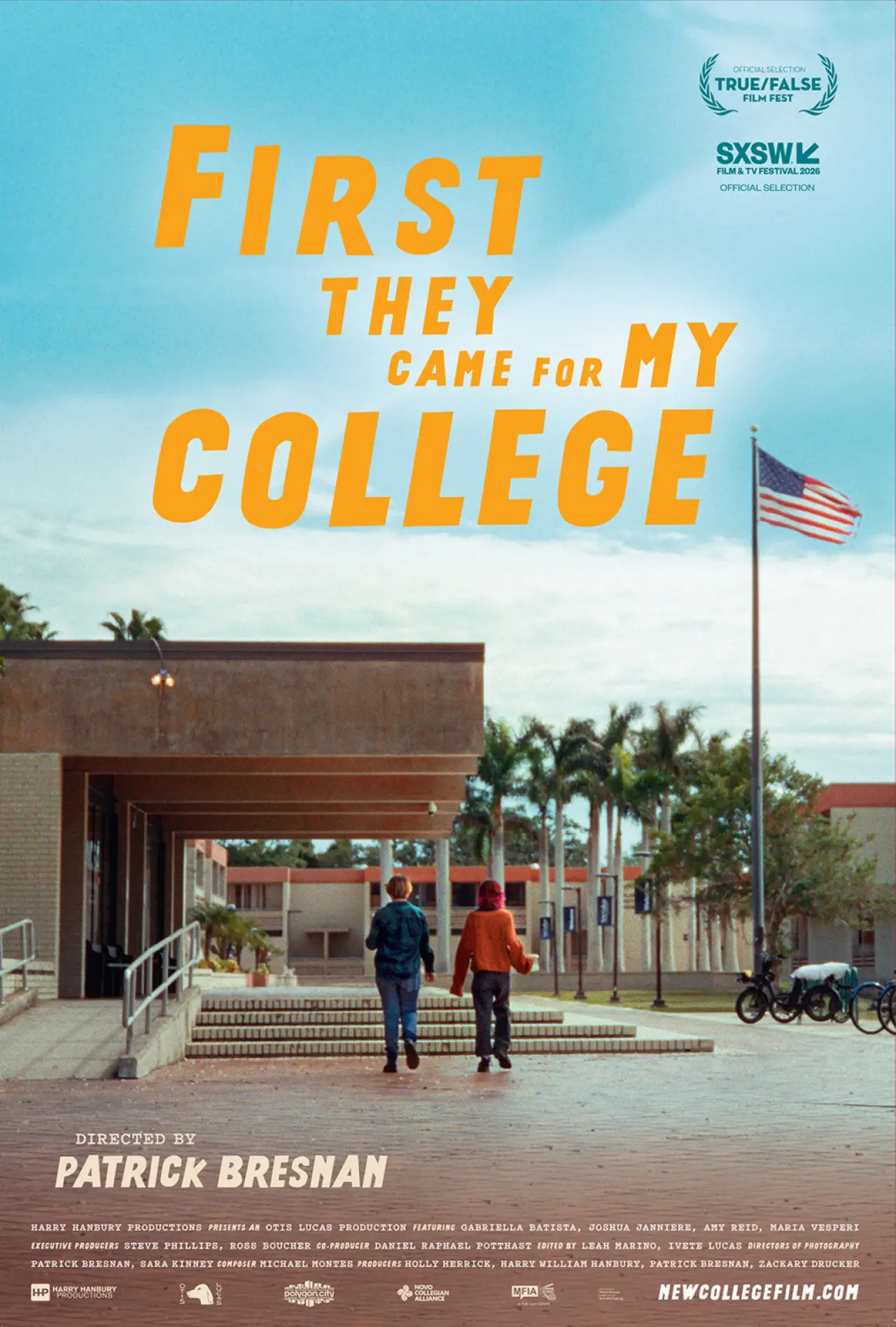 Plakat filmowy "First They Came for My College"