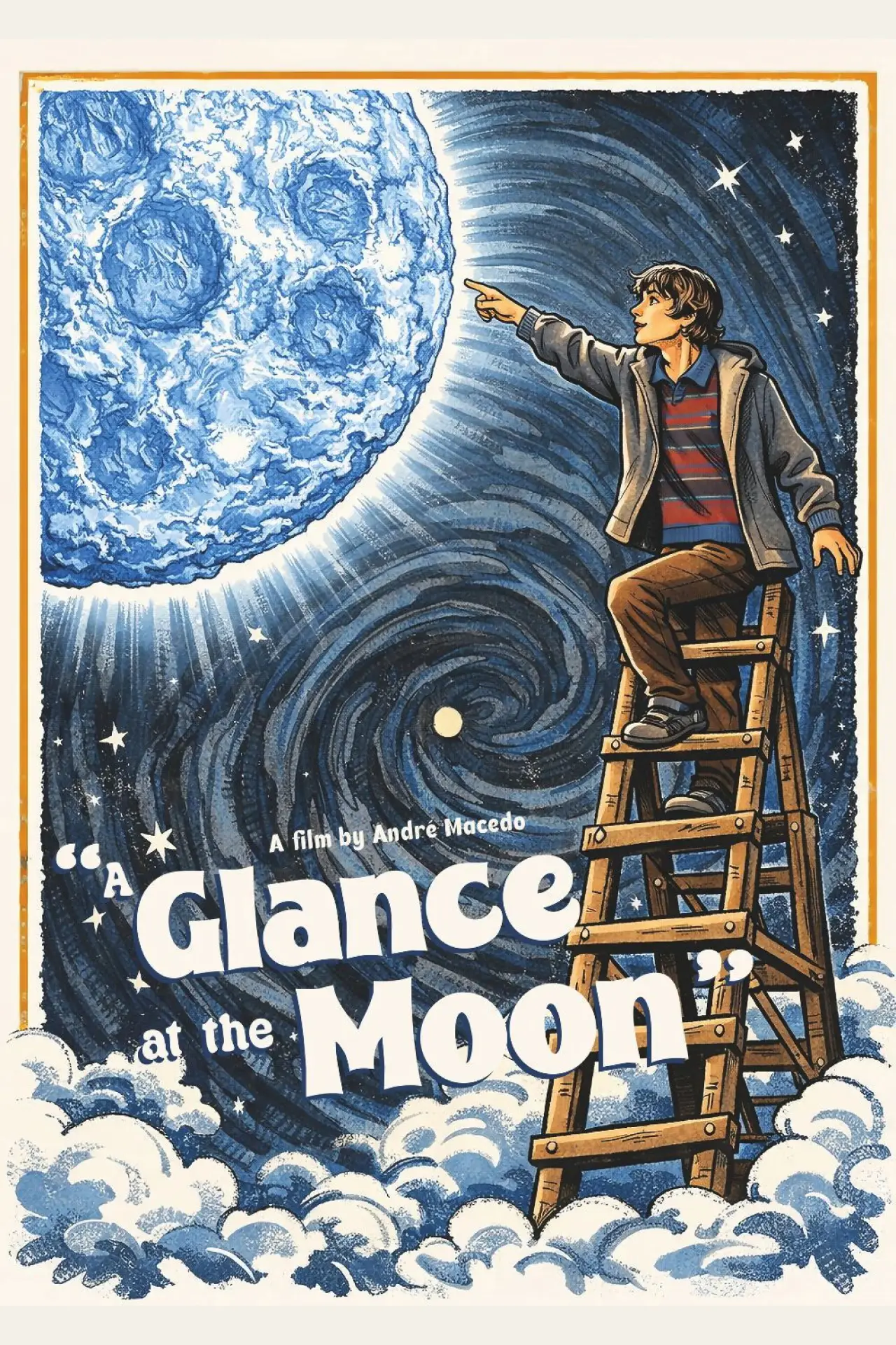 Plakat filmowy "A Glance at the Moon"