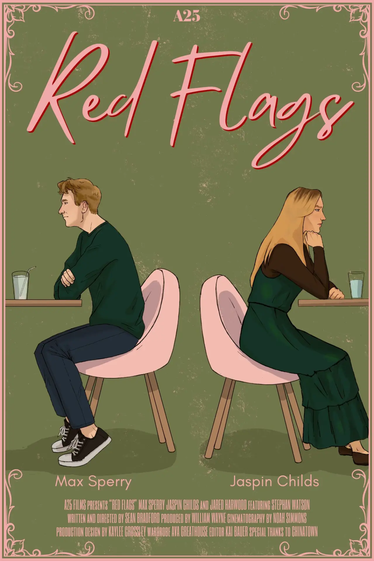 Plakat filmowy "Red Flags"