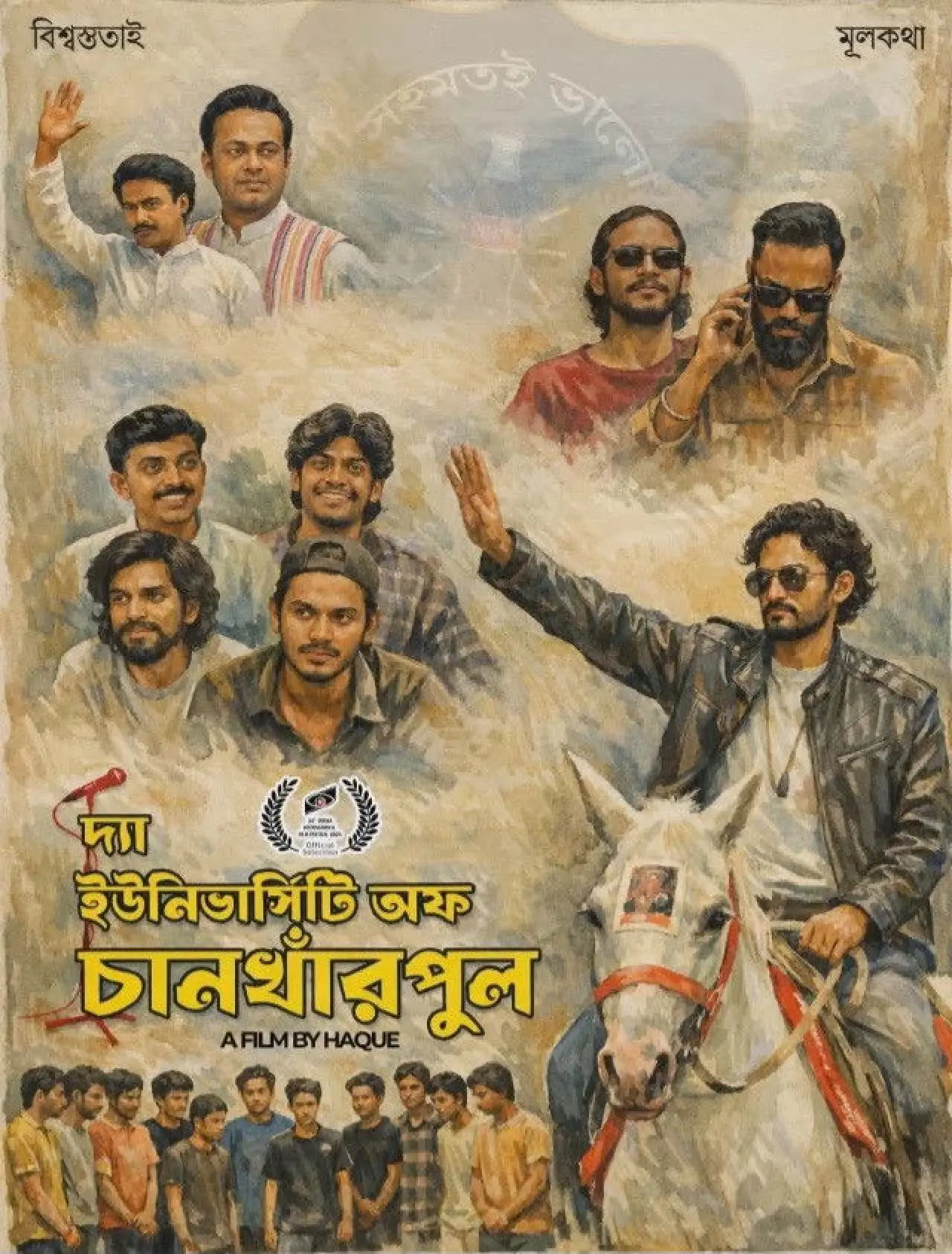 Plakat filmowy "দ্য ইউনিভার্সিটি অফ চানখাঁরপুল"