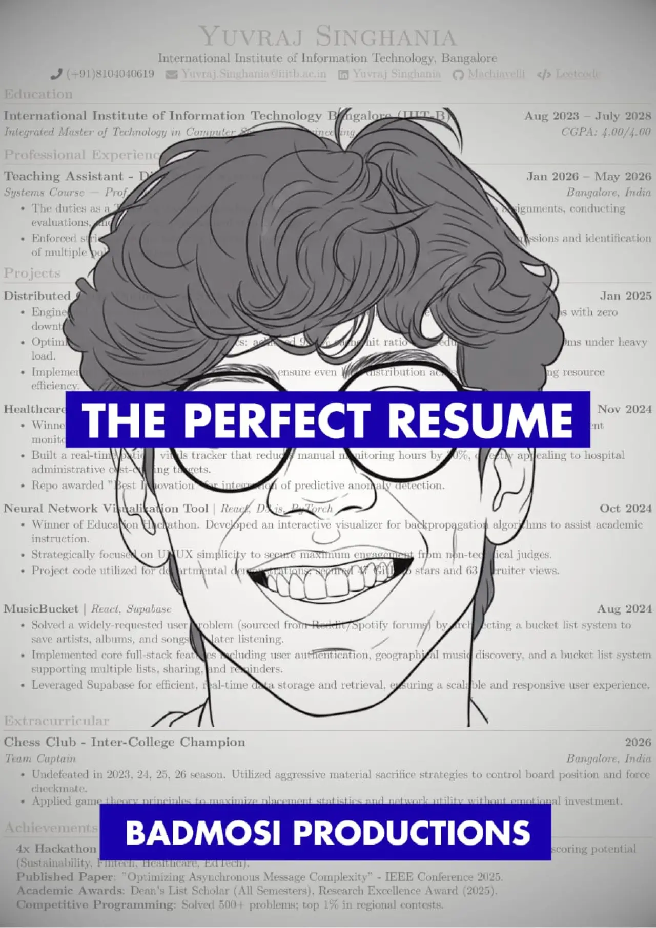 Plakat filmowy "The Perfect Resume"