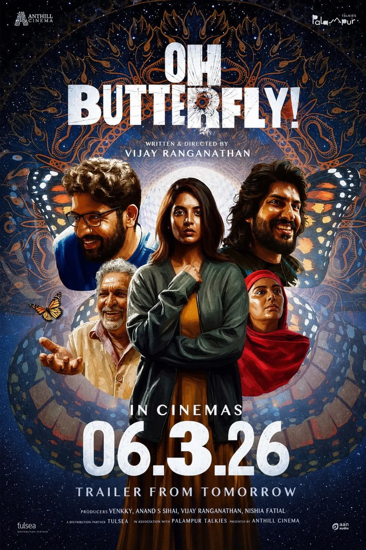 Plakat filmowy "ஓ பட்டர்ஃப்ளை!"