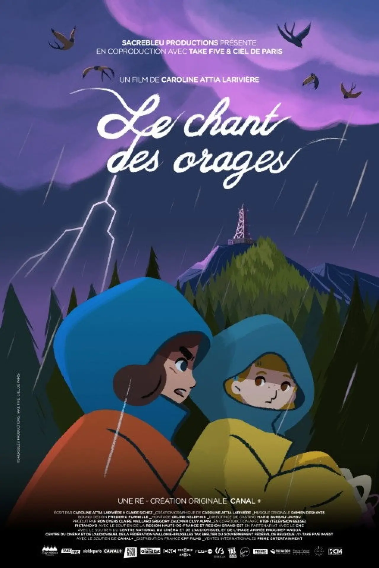 Plakat filmowy "Le Chant des orages"