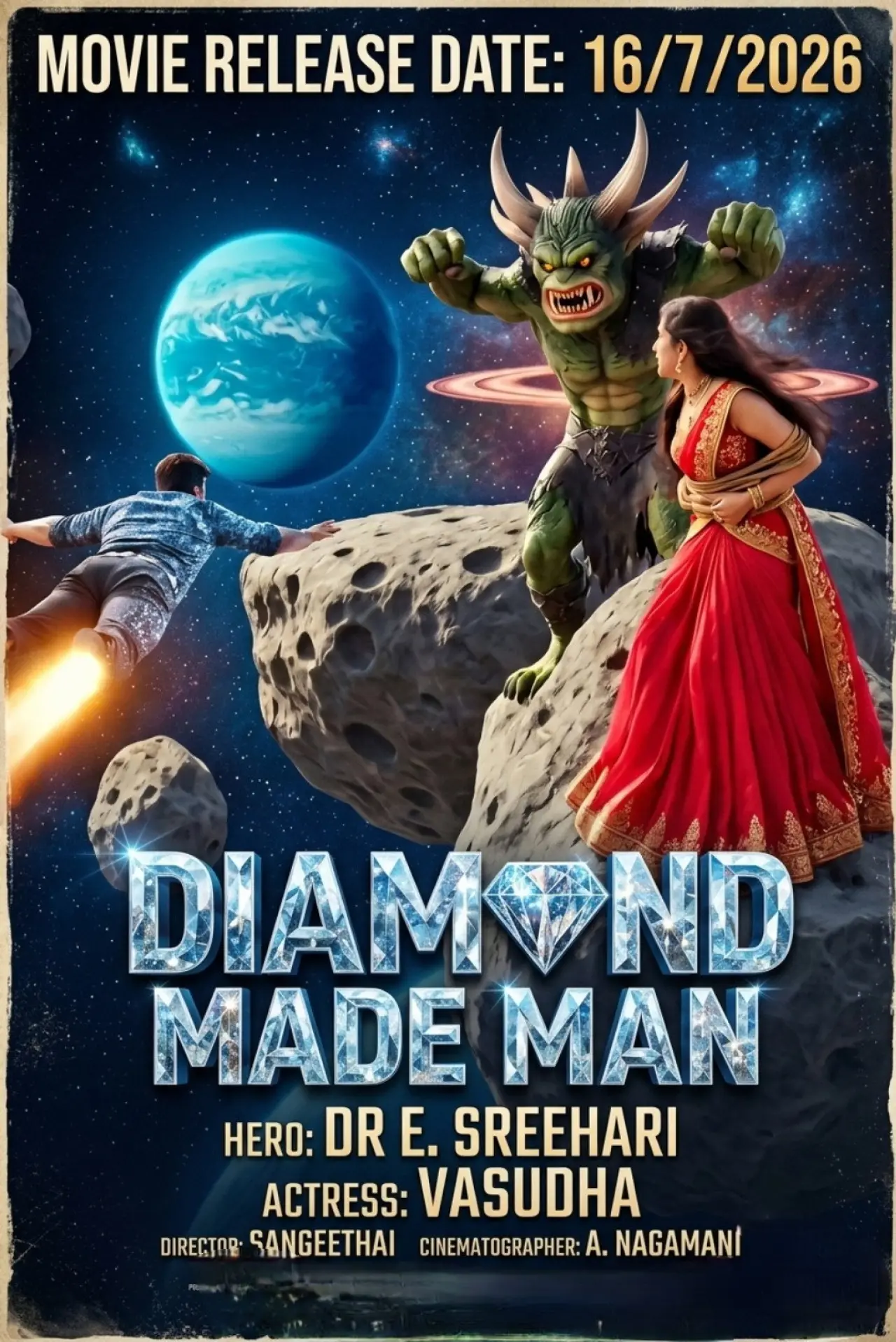 Plakat filmowy "Diamond Made Man"