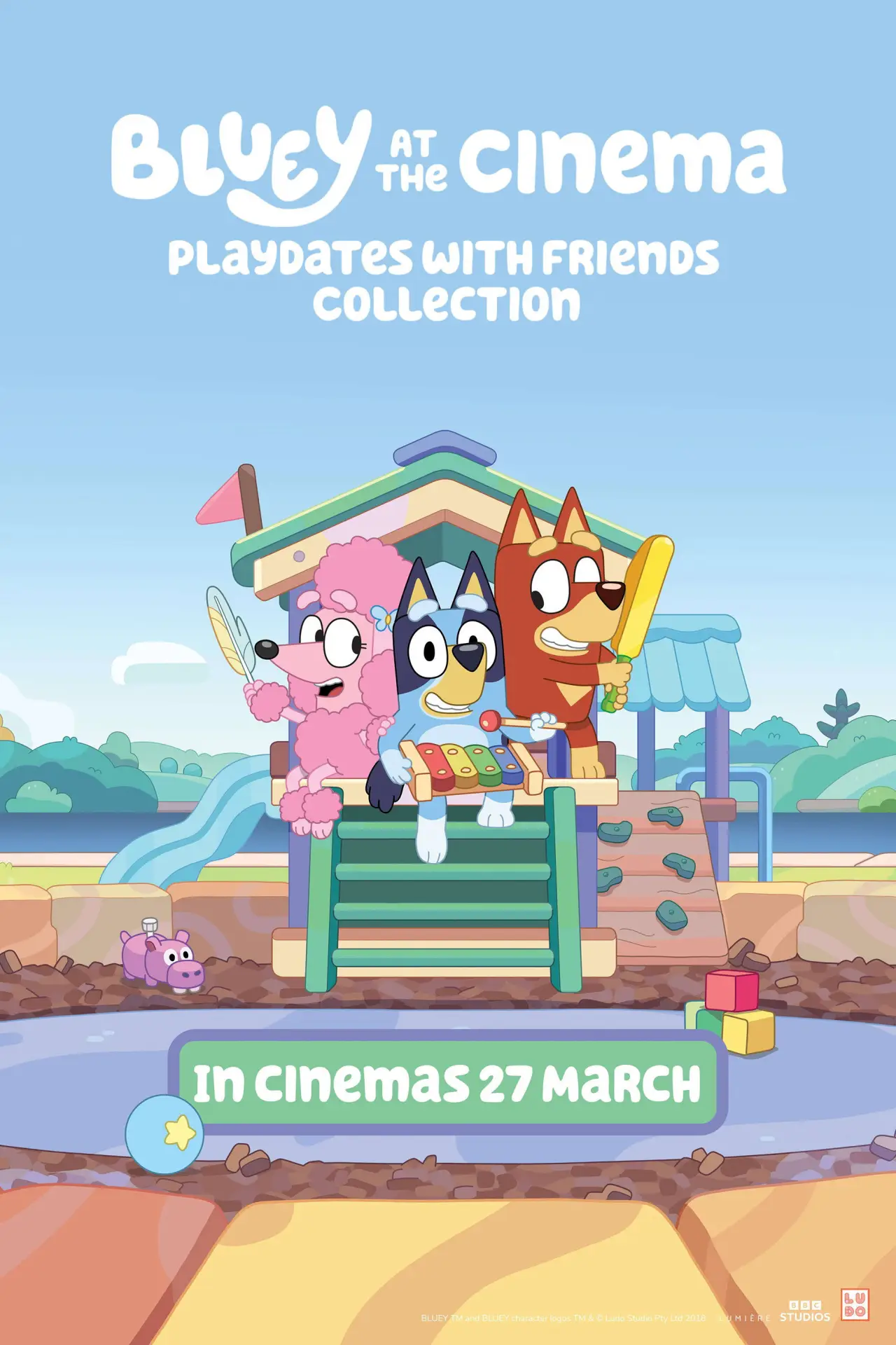 Plakat filmowy "Bluey at the Cinema: Playdates with Friends"
