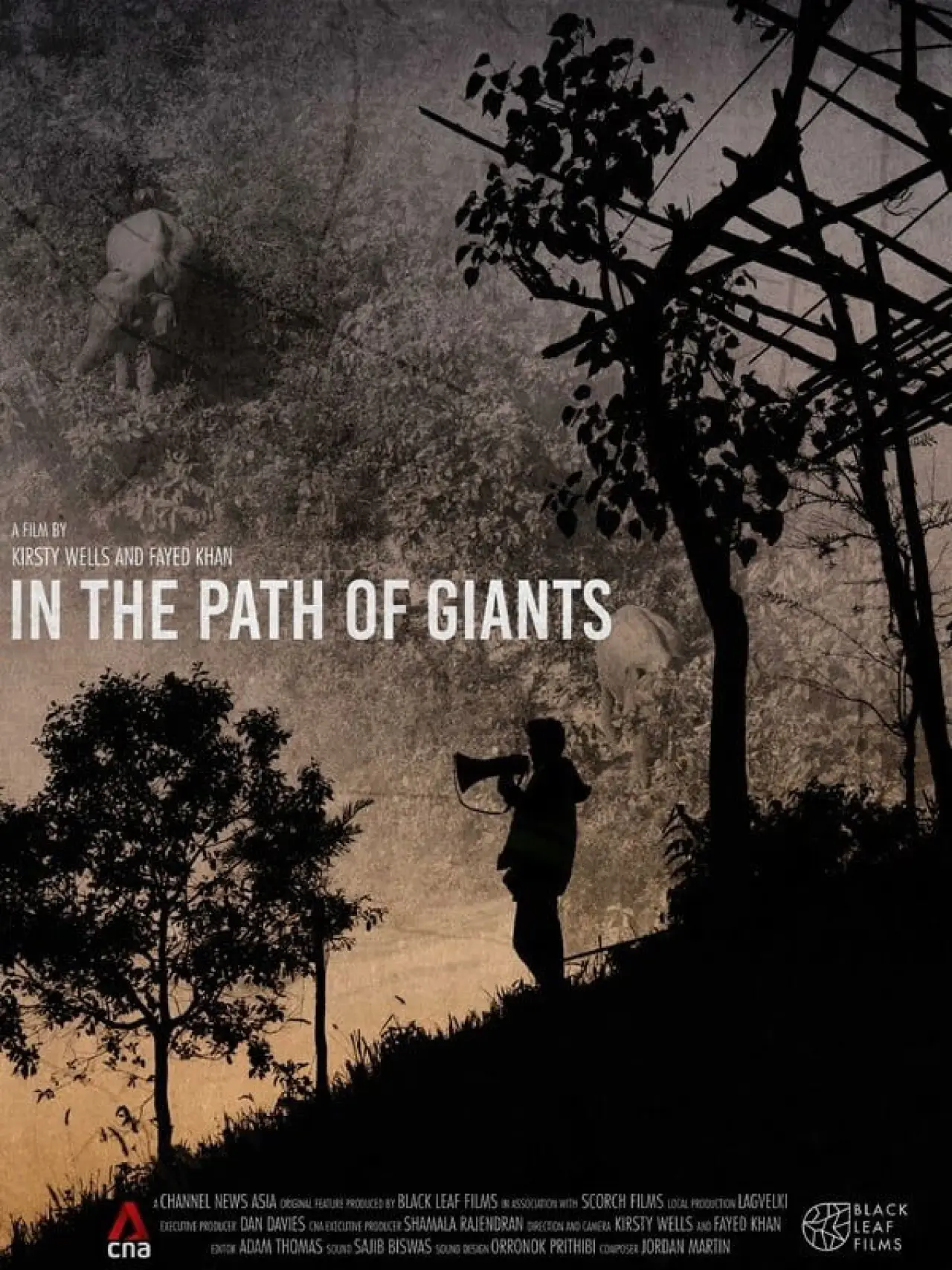 Plakat filmowy "In the Path of Giants"