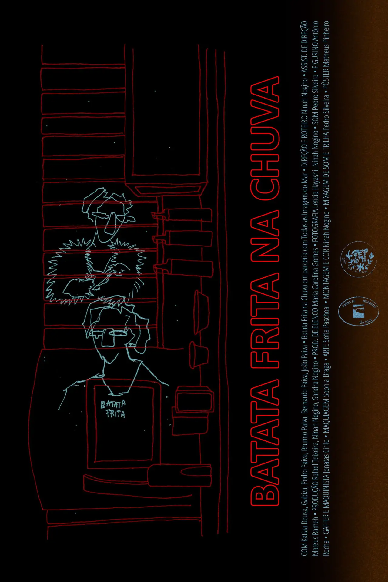 Plakat filmowy "Batata Frita na Chuva"