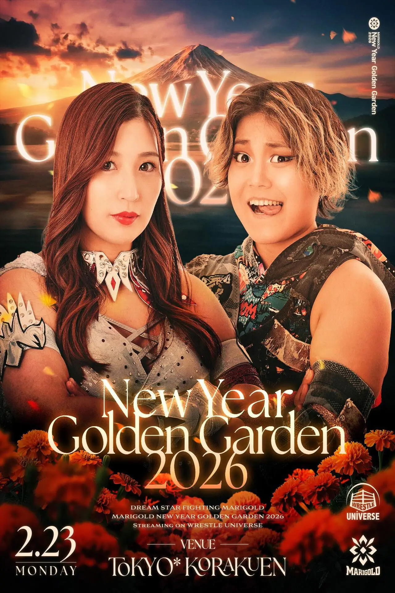 Plakat filmowy "Marigold New Years Golden Garden 2026 ~ Day 12"
