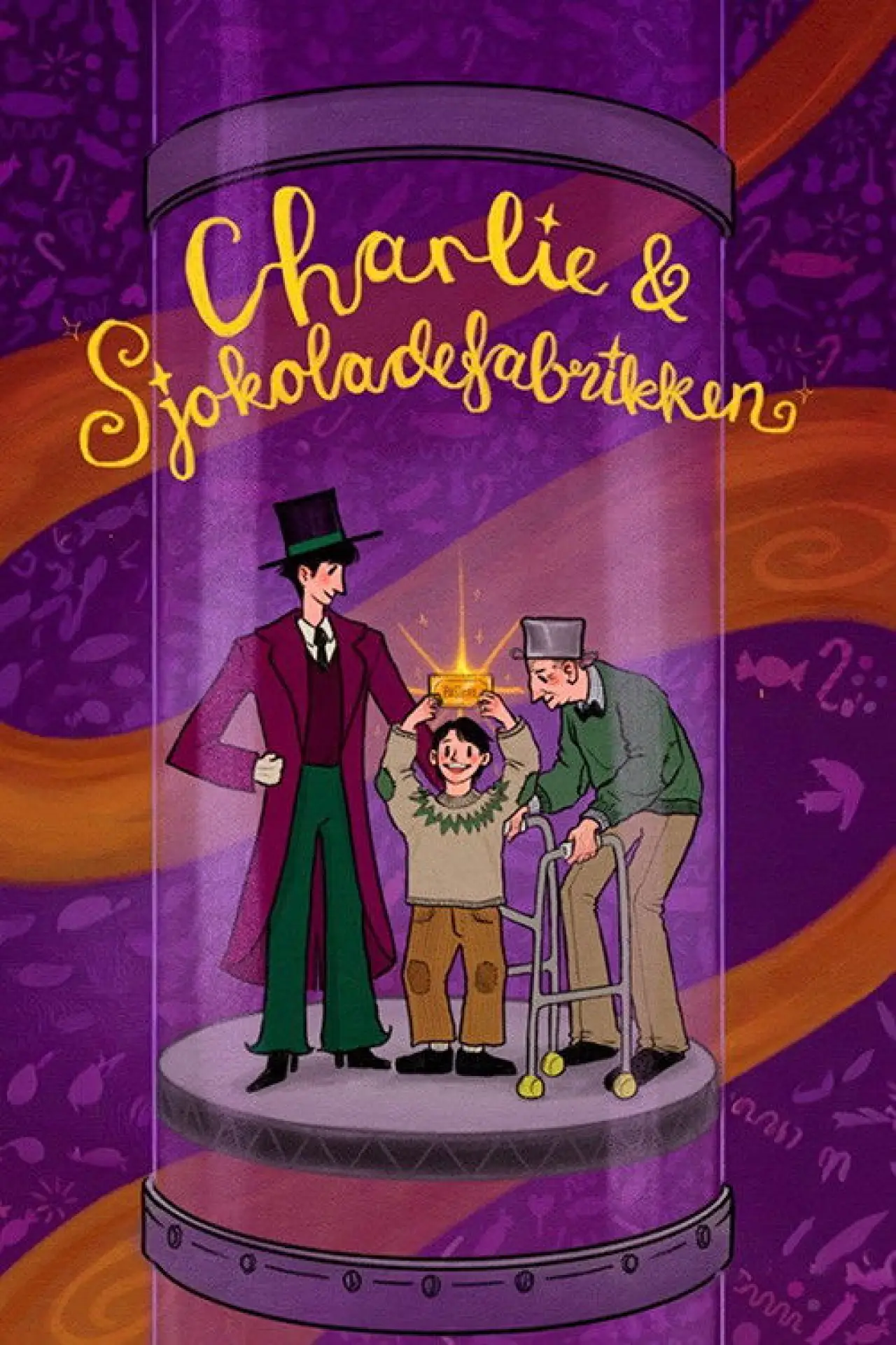 Plakat filmowy "Charlie og Sjokoladefabrikken"