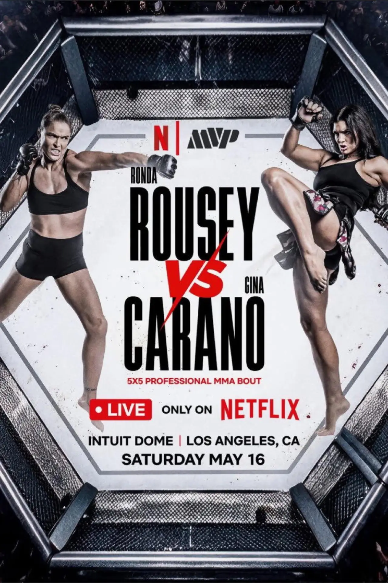 Plakat filmowy "Ronda Rousey vs. Gina Carano"