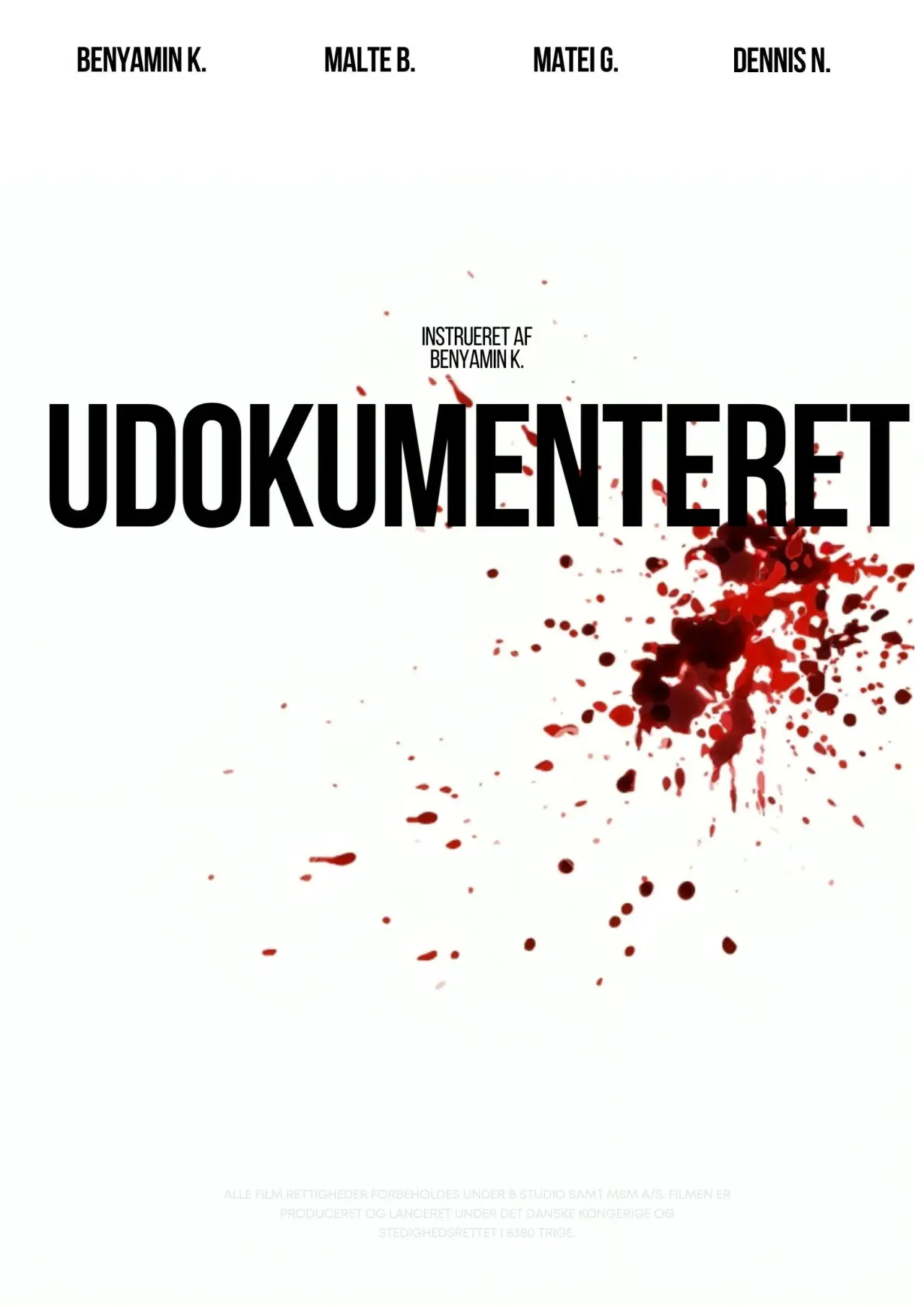 Plakat filmowy "Udokumenteret"
