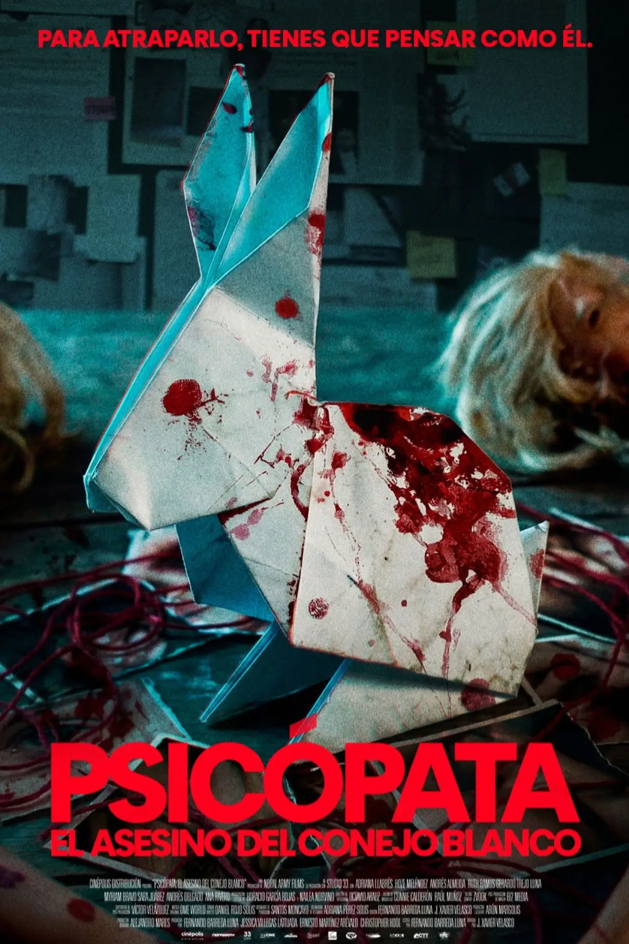 Plakat filmowy "Psicópata: El Asesino del Conejo Blanco"