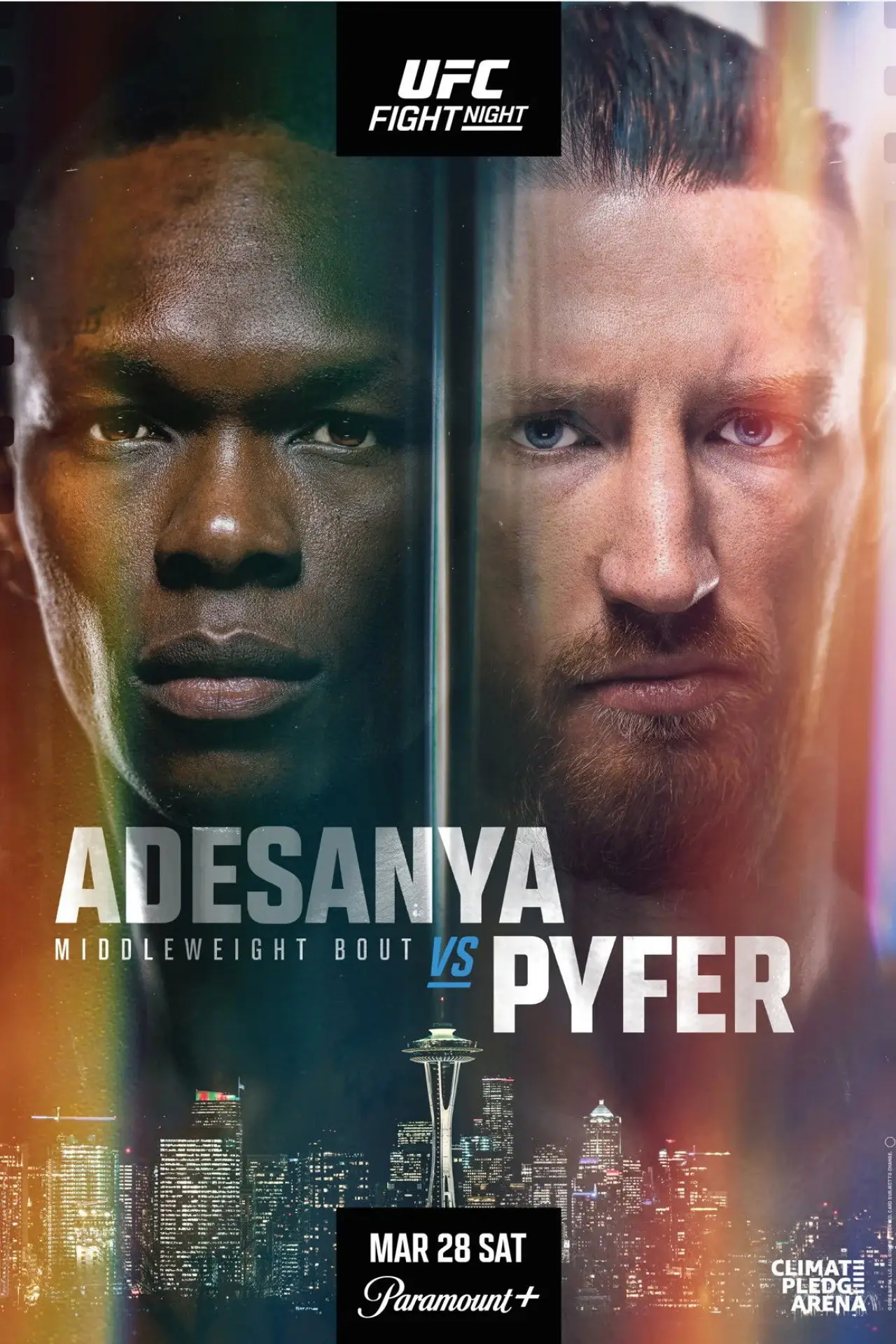 Plakat filmowy "UFC Fight Night 271: Adesanya vs. Pyfer"