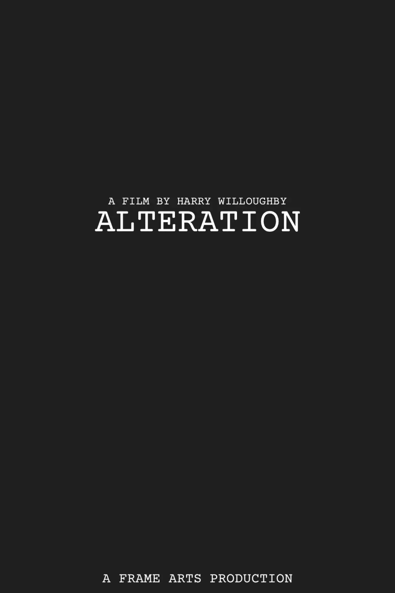 Plakat filmowy "Alteration"