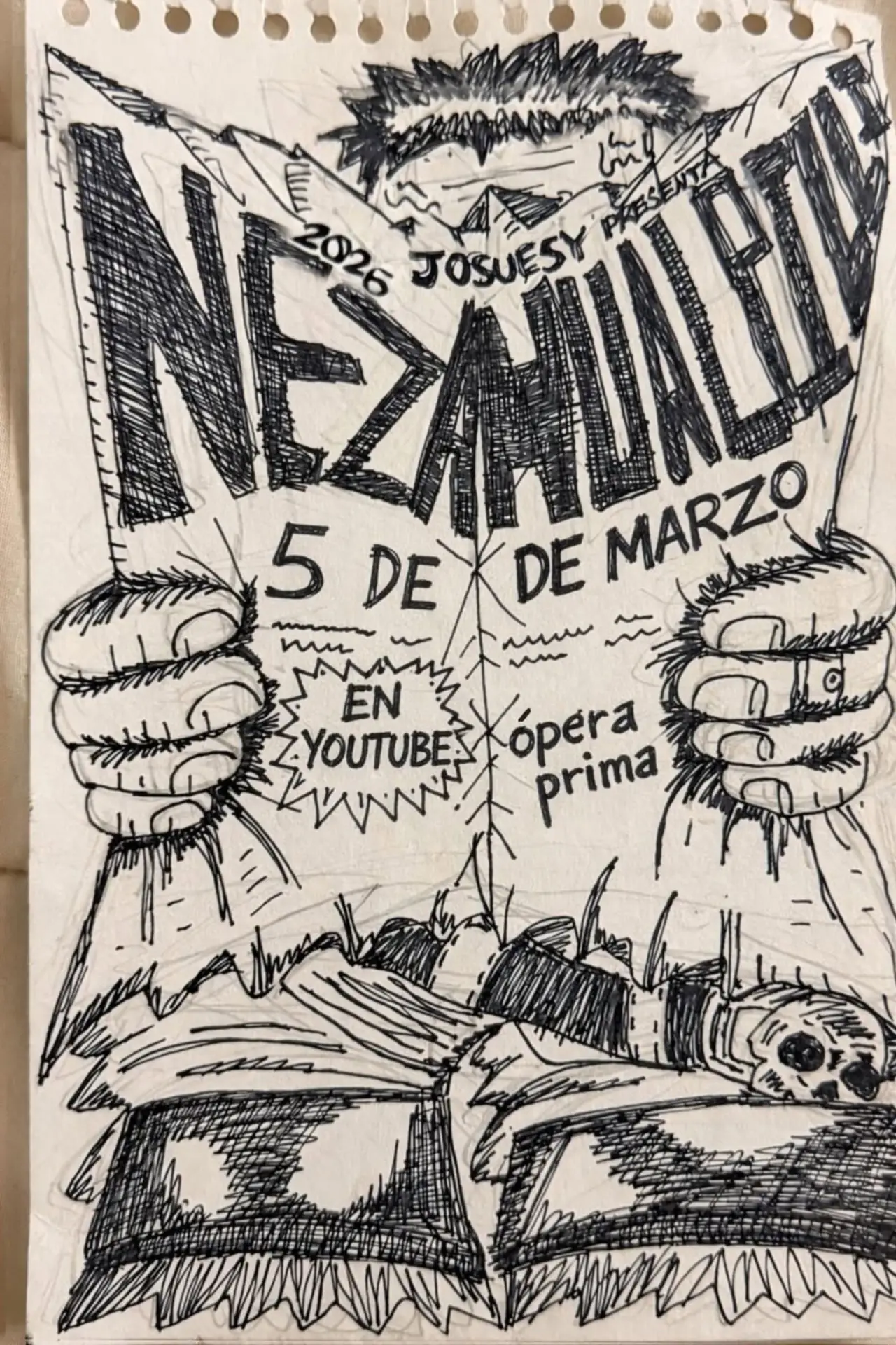Plakat filmowy "Nezahualpilli"